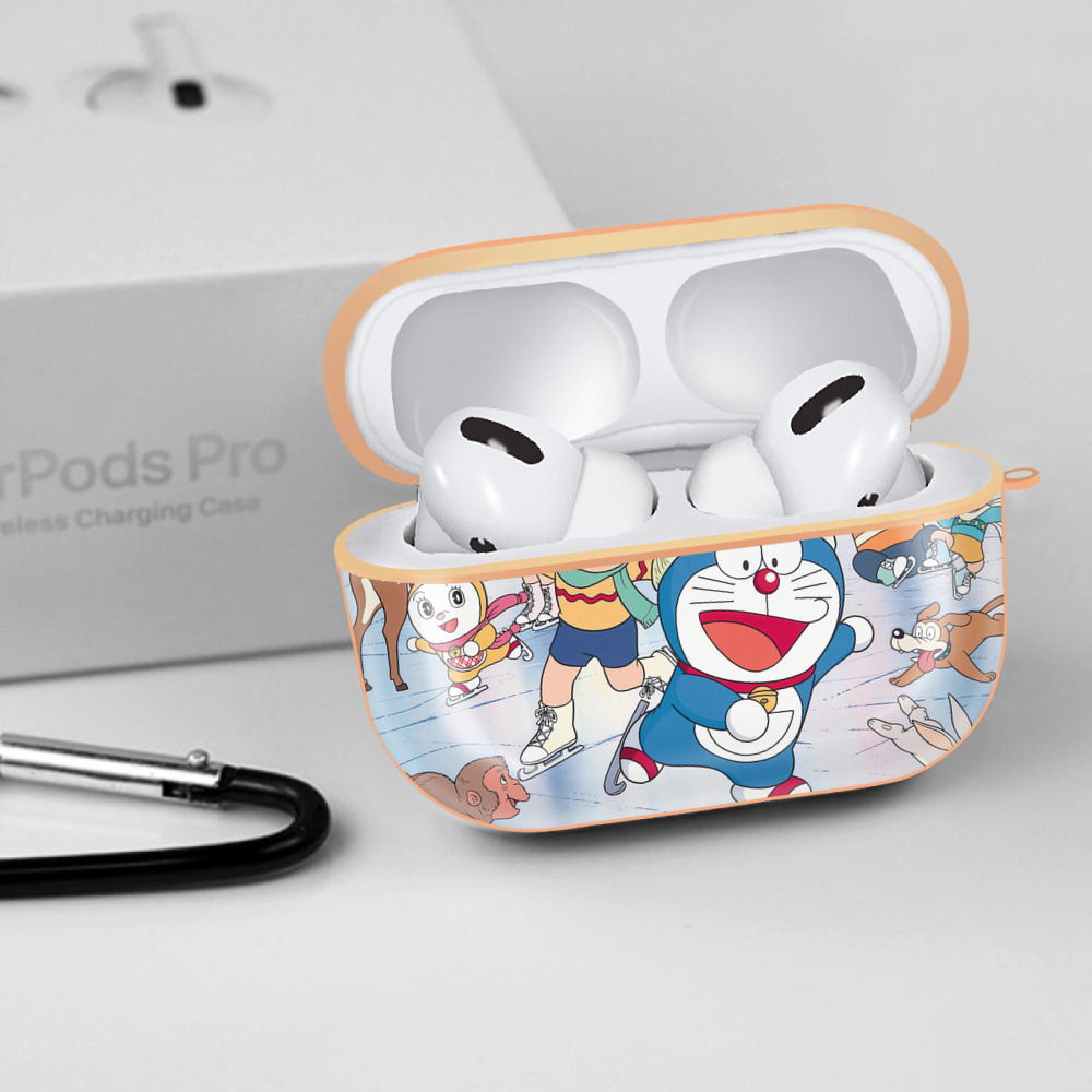 ドラえもん Doraemon 【AirPods Pro用】ハードシェル保護ケース｜耐衝撃・防指紋・カラビナ付き商品仕様