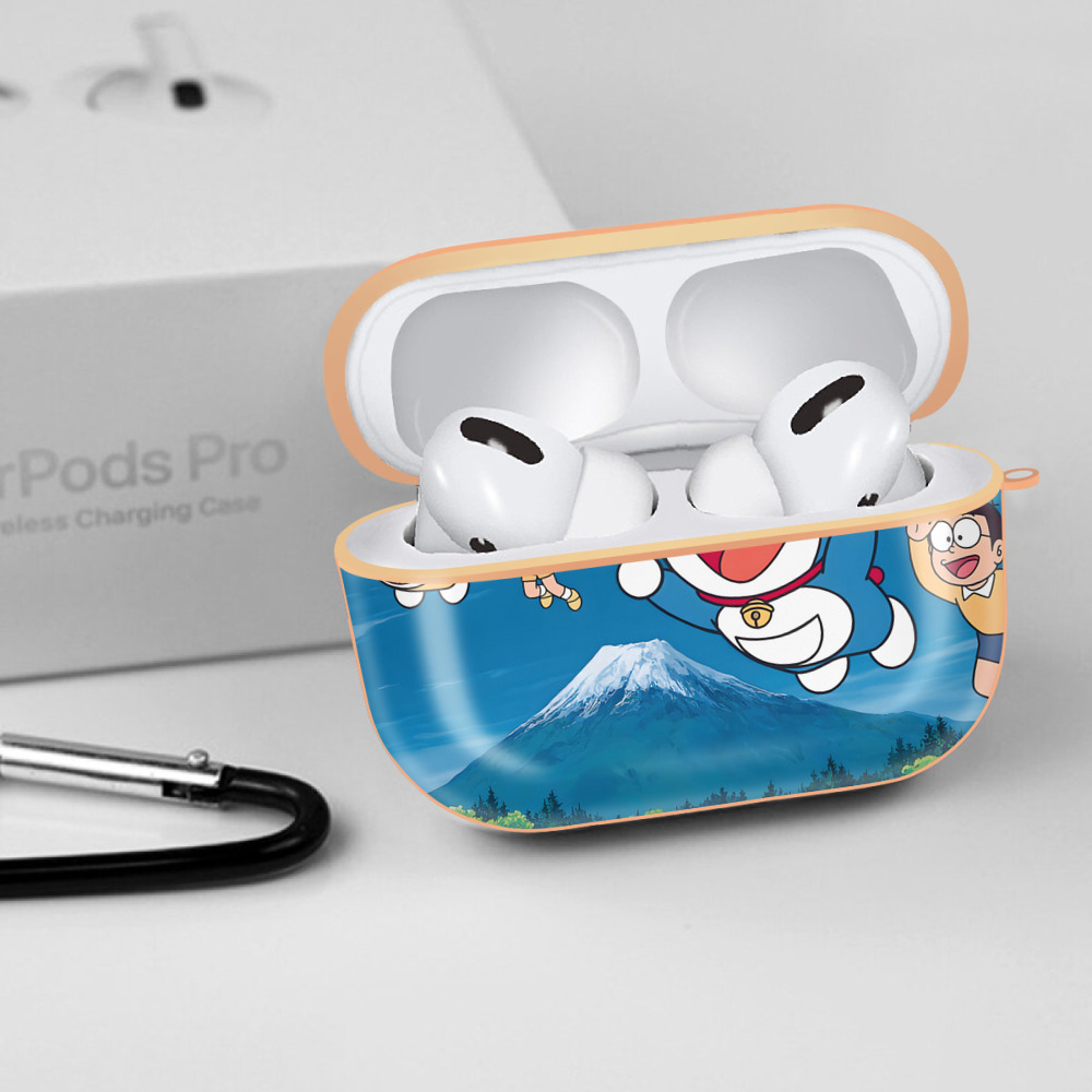 ドラえもん Doraemon 【AirPods Pro用】ハードシェル保護ケース｜耐衝撃・防指紋・カラビナ付き商品仕様