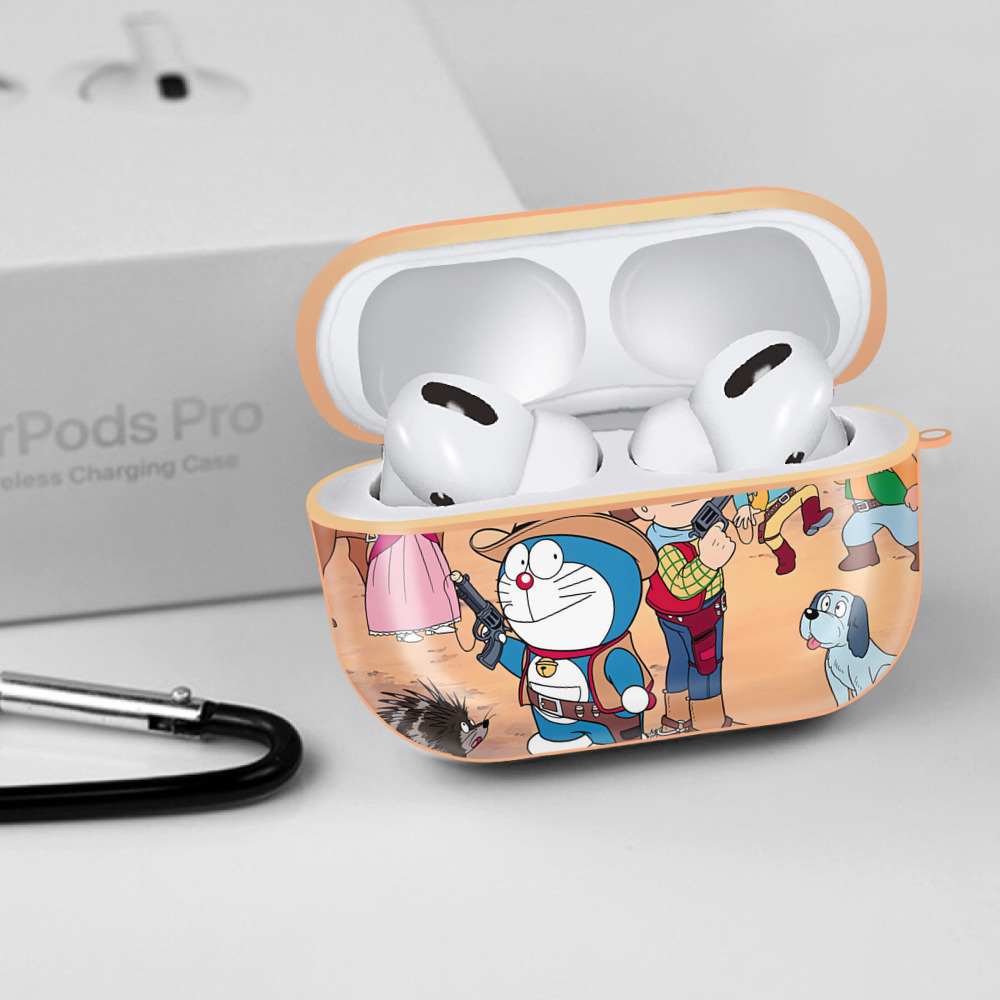 ドラえもん Doraemon 【AirPods Pro用】ハードシェル保護ケース｜耐衝撃・防指紋・カラビナ付き商品仕様