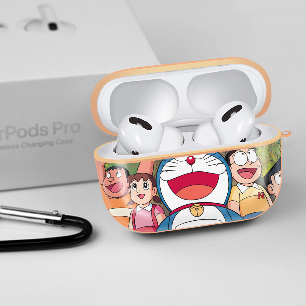 ドラえもん Doraemon 【AirPods Pro用】ハードシェル保護ケース｜耐衝撃・防指紋・カラビナ付き商品仕様