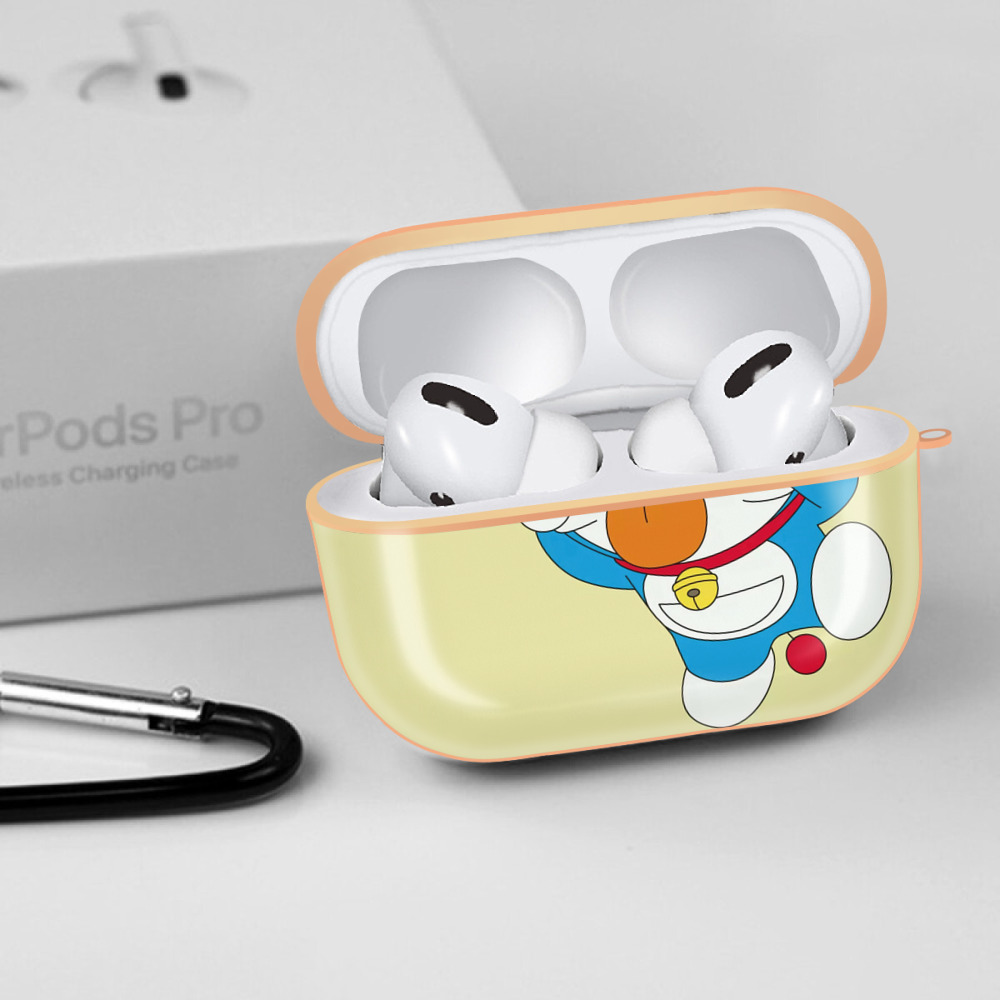 ドラえもん Doraemon 【AirPods Pro用】ハードシェル保護ケース｜耐衝撃・防指紋・カラビナ付き商品仕様