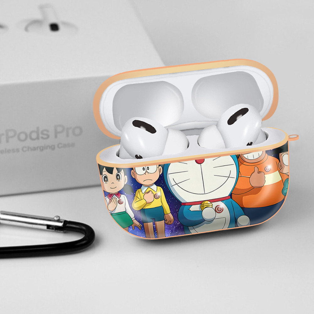ドラえもん Doraemon 【AirPods Pro用】ハードシェル保護ケース｜耐衝撃・防指紋・カラビナ付き商品仕様