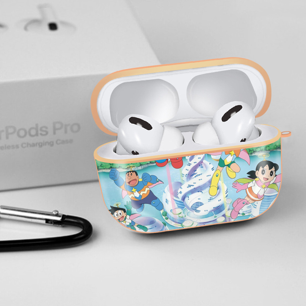 ドラえもん Doraemon 【AirPods Pro用】ハードシェル保護ケース｜耐衝撃・防指紋・カラビナ付き商品仕様