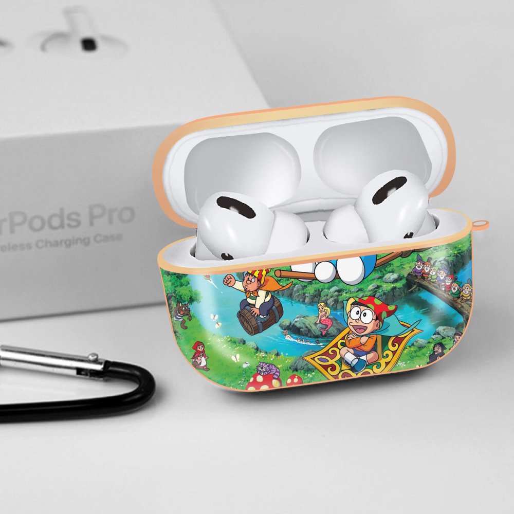 ドラえもん Doraemon 【AirPods Pro用】ハードシェル保護ケース｜耐衝撃・防指紋・カラビナ付き商品仕様