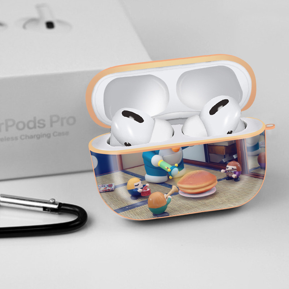 ドラえもん Doraemon 【AirPods Pro用】ハードシェル保護ケース｜耐衝撃・防指紋・カラビナ付き商品仕様