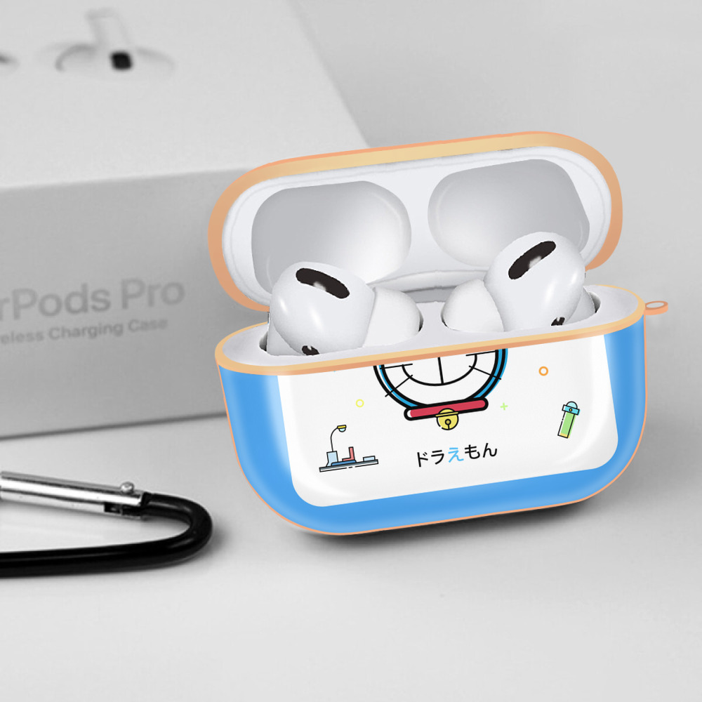 ドラえもん Doraemon 【AirPods Pro用】ハードシェル保護ケース｜耐衝撃・防指紋・カラビナ付き商品仕様