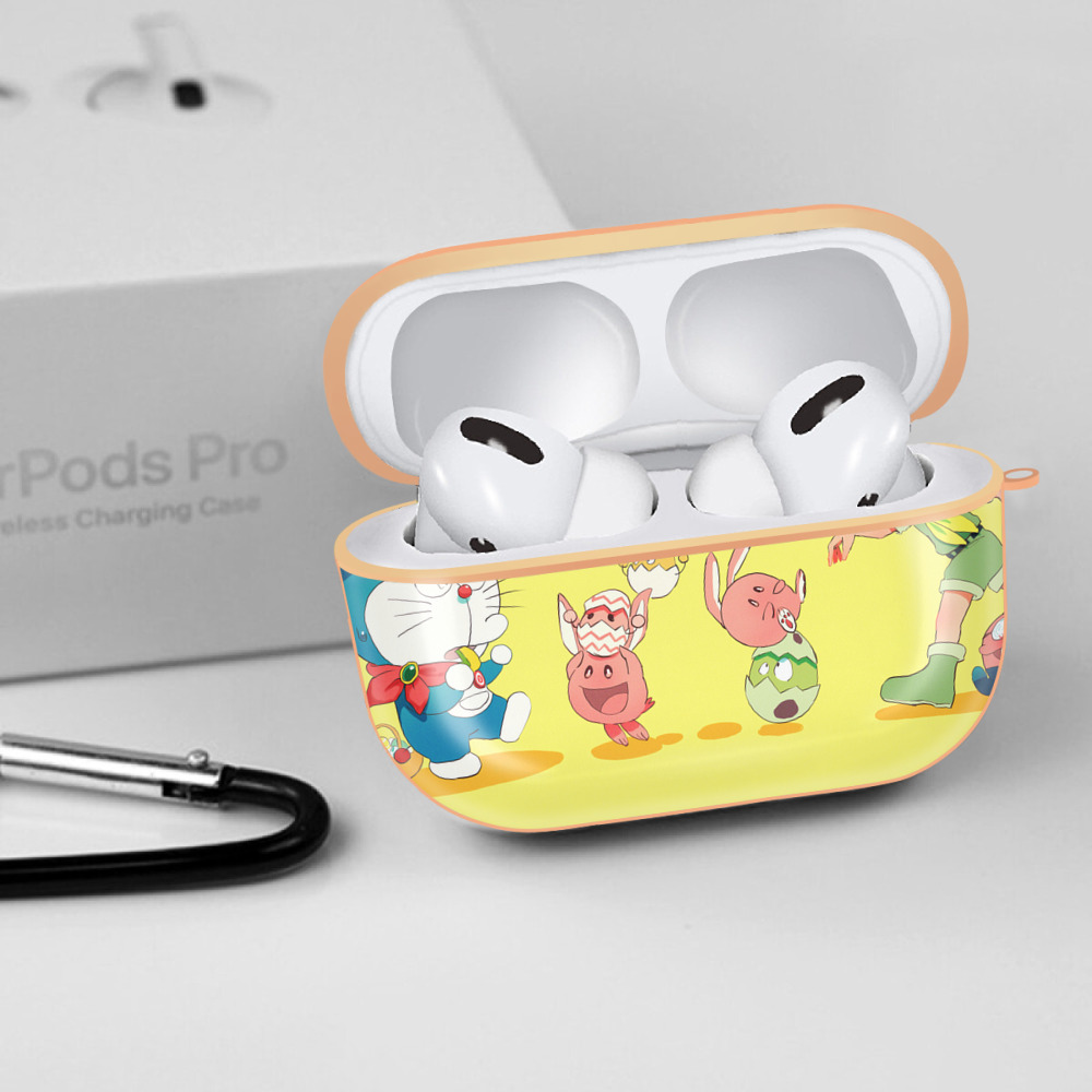 ドラえもん Doraemon 【AirPods Pro用】ハードシェル保護ケース｜耐衝撃・防指紋・カラビナ付き商品仕様