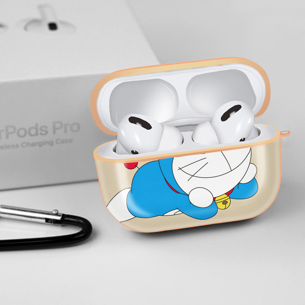 ドラえもん Doraemon 【AirPods Pro用】ハードシェル保護ケース｜耐衝撃・防指紋・カラビナ付き商品仕様