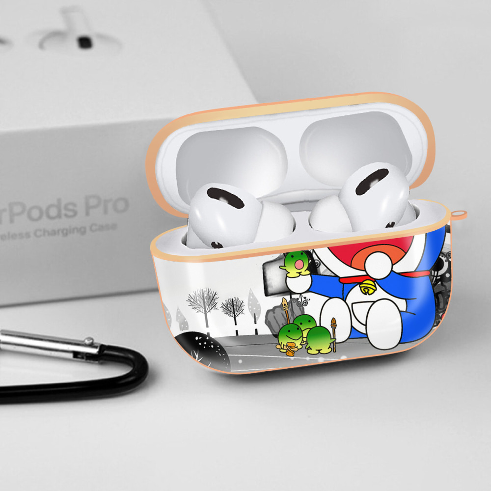 ドラえもん Doraemon 【AirPods Pro用】ハードシェル保護ケース｜耐衝撃・防指紋・カラビナ付き商品仕様