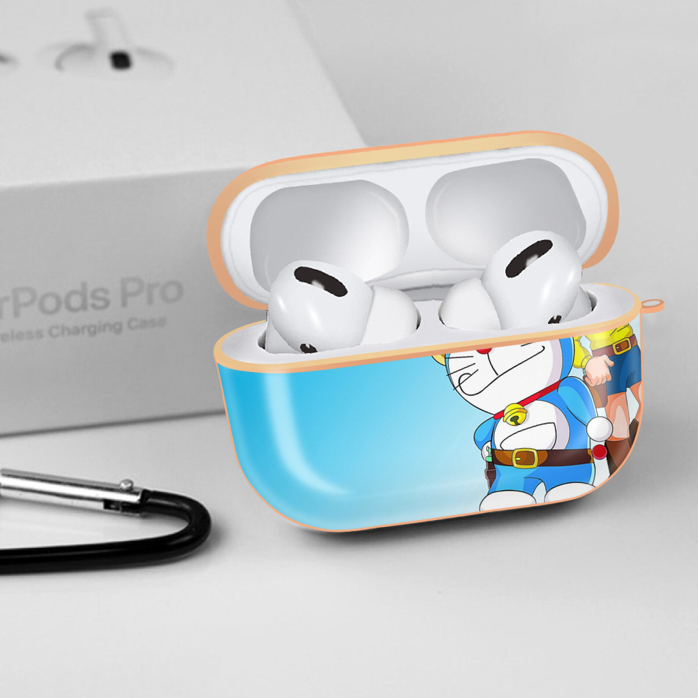 ドラえもん Doraemon 【AirPods Pro用】ハードシェル保護ケース｜耐衝撃・防指紋・カラビナ付き商品仕様