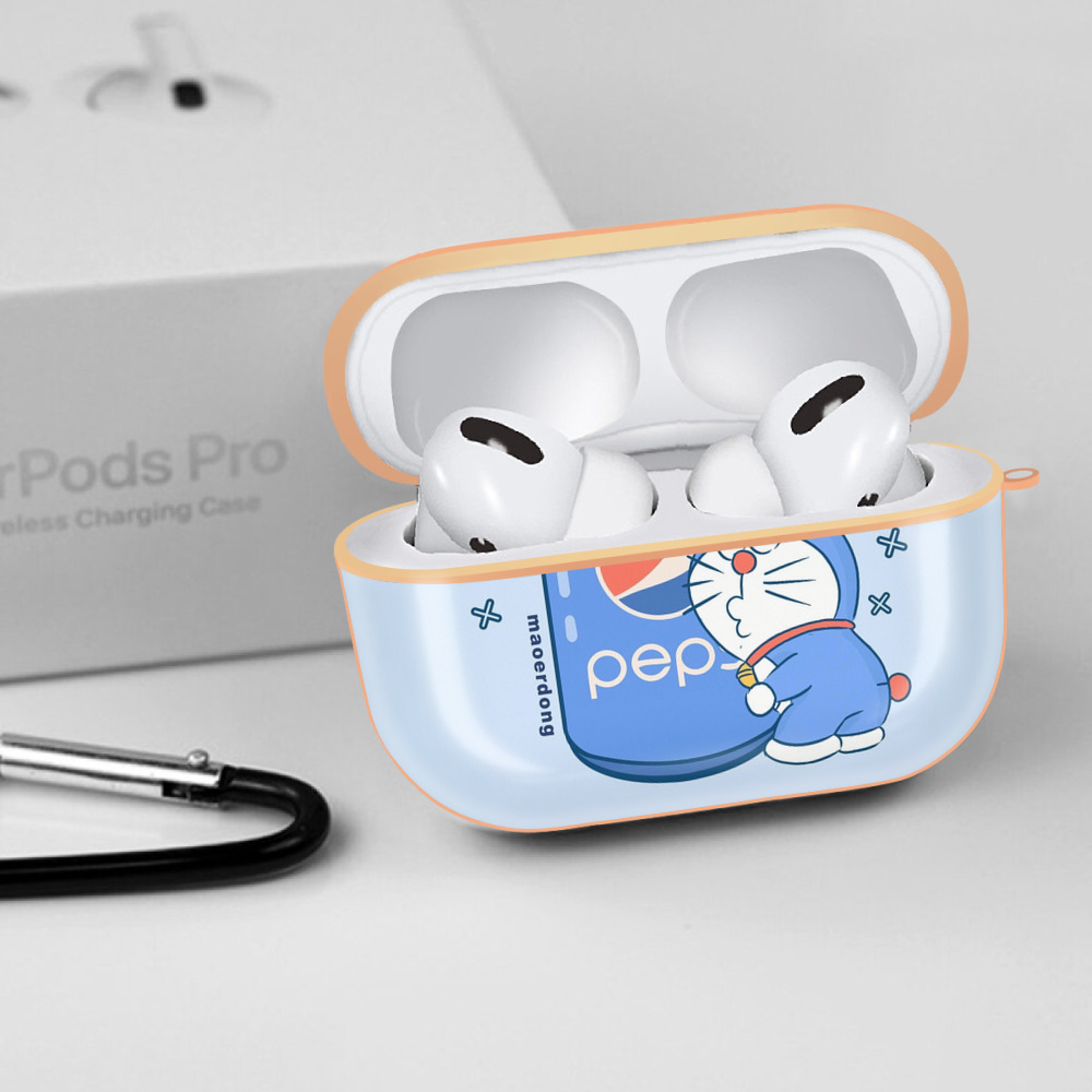 ドラえもん Doraemon 【AirPods Pro用】ハードシェル保護ケース｜耐衝撃・防指紋・カラビナ付き商品仕様