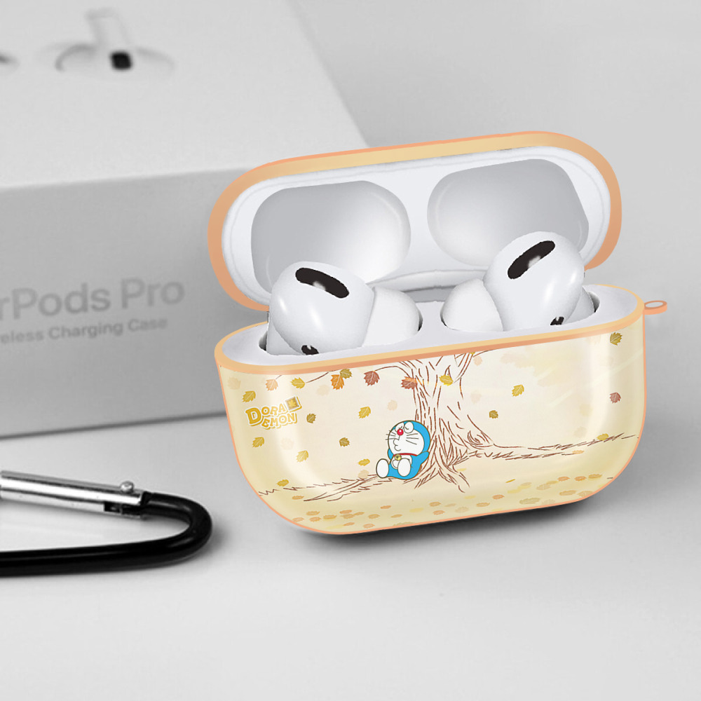 ドラえもん Doraemon 【AirPods Pro用】ハードシェル保護ケース｜耐衝撃・防指紋・カラビナ付き商品仕様