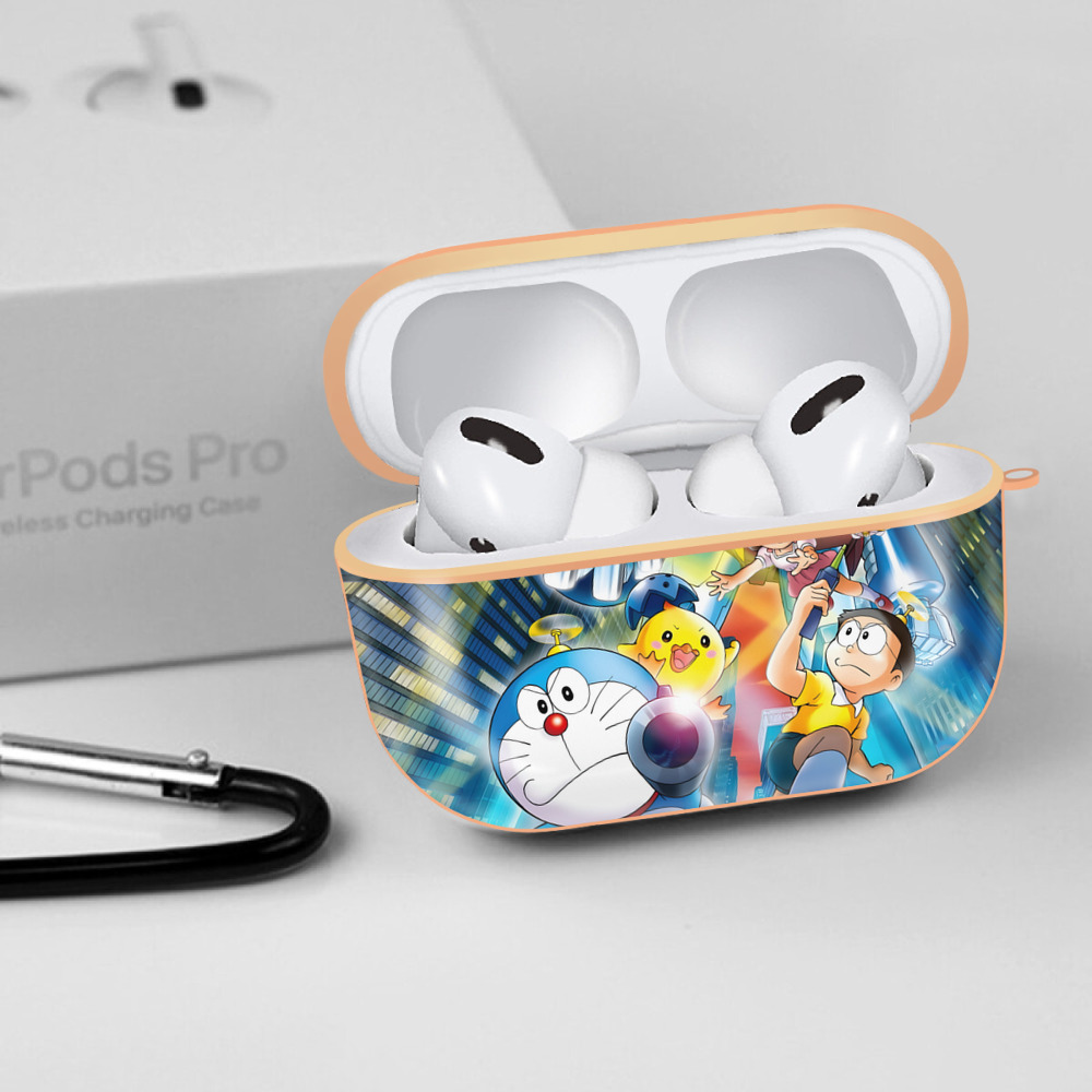 ドラえもん Doraemon 【AirPods Pro用】ハードシェル保護ケース｜耐衝撃・防指紋・カラビナ付き商品仕様