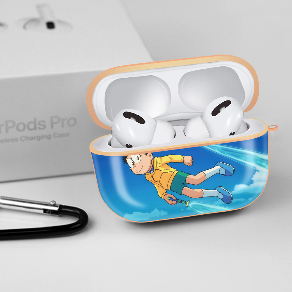 ドラえもん Doraemon 【AirPods Pro用】ハードシェル保護ケース｜耐衝撃・防指紋・カラビナ付き商品仕様
