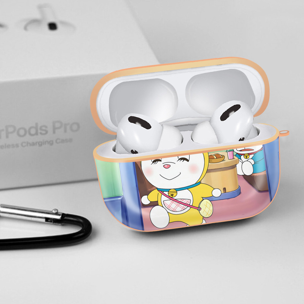 ドラえもん Doraemon 【AirPods Pro用】ハードシェル保護ケース｜耐衝撃・防指紋・カラビナ付き商品仕様