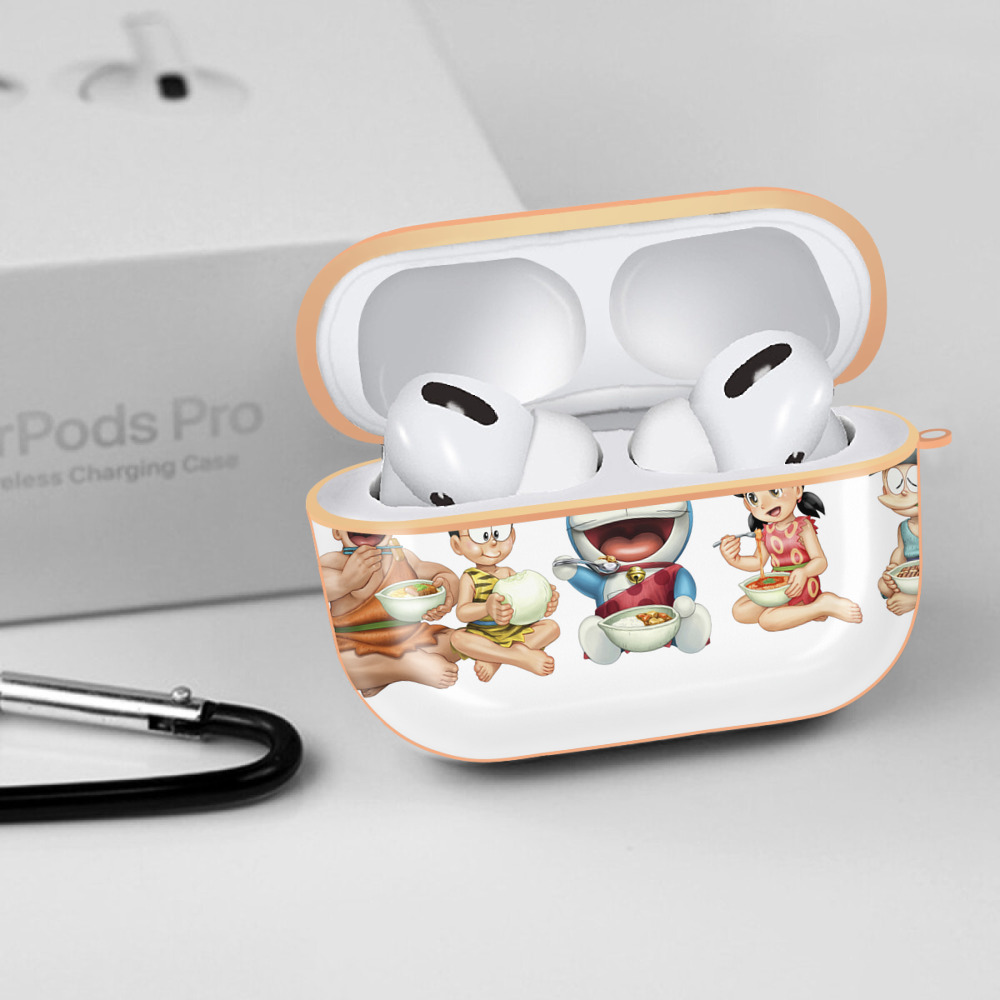 ドラえもん Doraemon 【AirPods Pro用】ハードシェル保護ケース｜耐衝撃・防指紋・カラビナ付き商品仕様