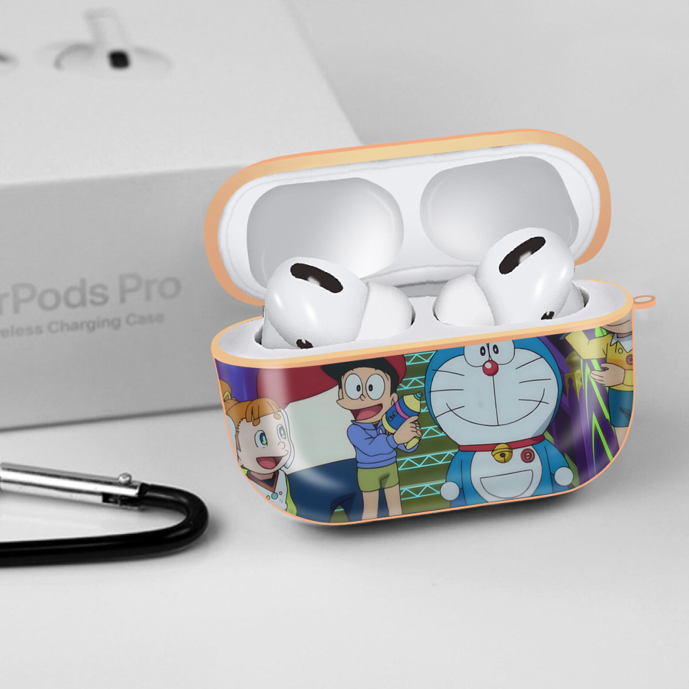 ドラえもん Doraemon 【AirPods Pro用】ハードシェル保護ケース｜耐衝撃・防指紋・カラビナ付き商品仕様