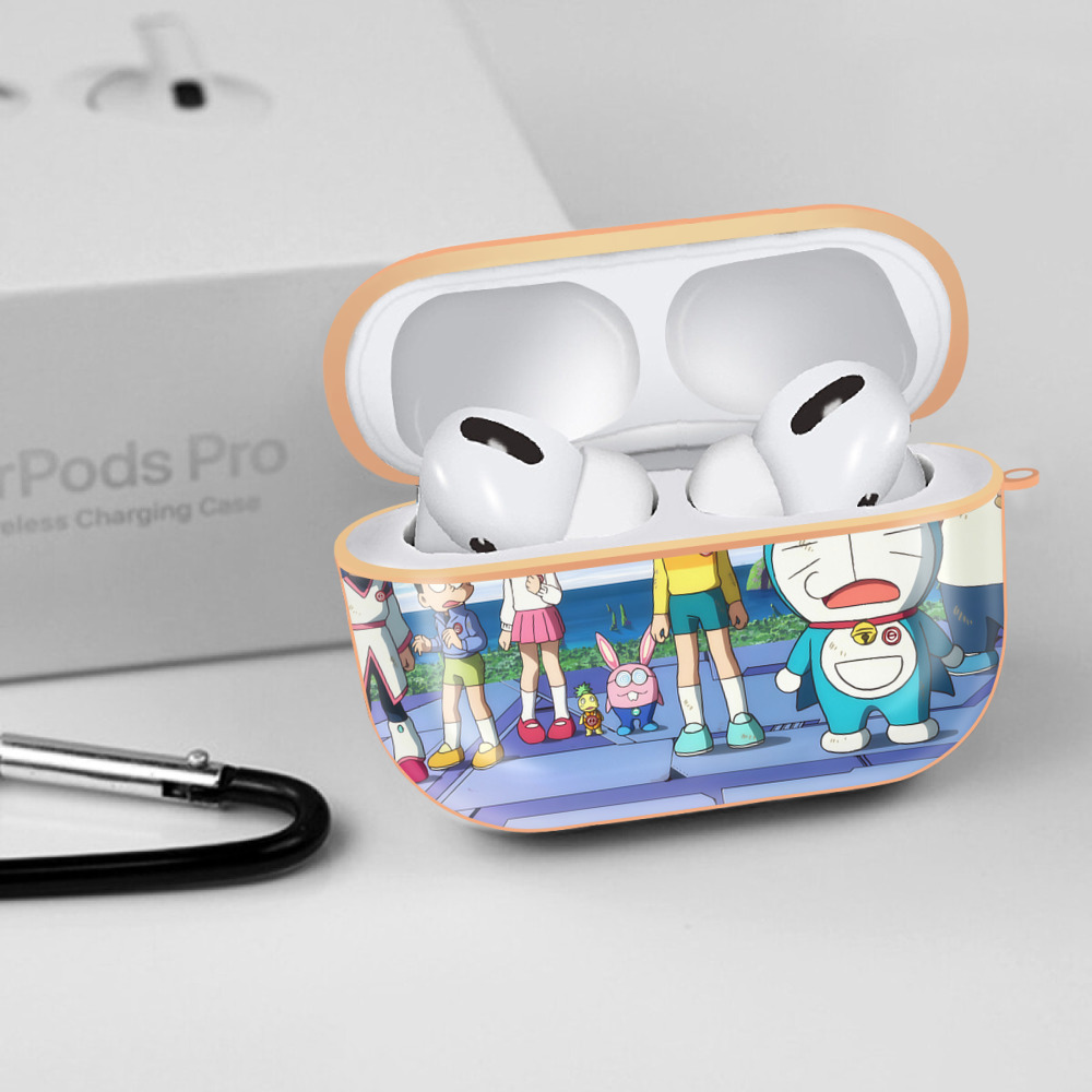 ドラえもん Doraemon 【AirPods Pro用】ハードシェル保護ケース｜耐衝撃・防指紋・カラビナ付き商品仕様