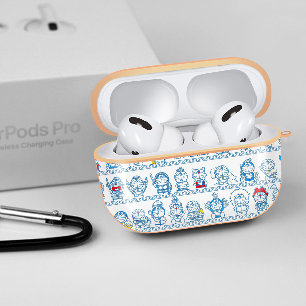 ドラえもん Doraemon 【AirPods Pro用】ハードシェル保護ケース｜耐衝撃・防指紋・カラビナ付き商品仕様
