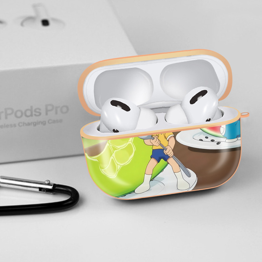 ドラえもん Doraemon 【AirPods Pro用】ハードシェル保護ケース｜耐衝撃・防指紋・カラビナ付き商品仕様