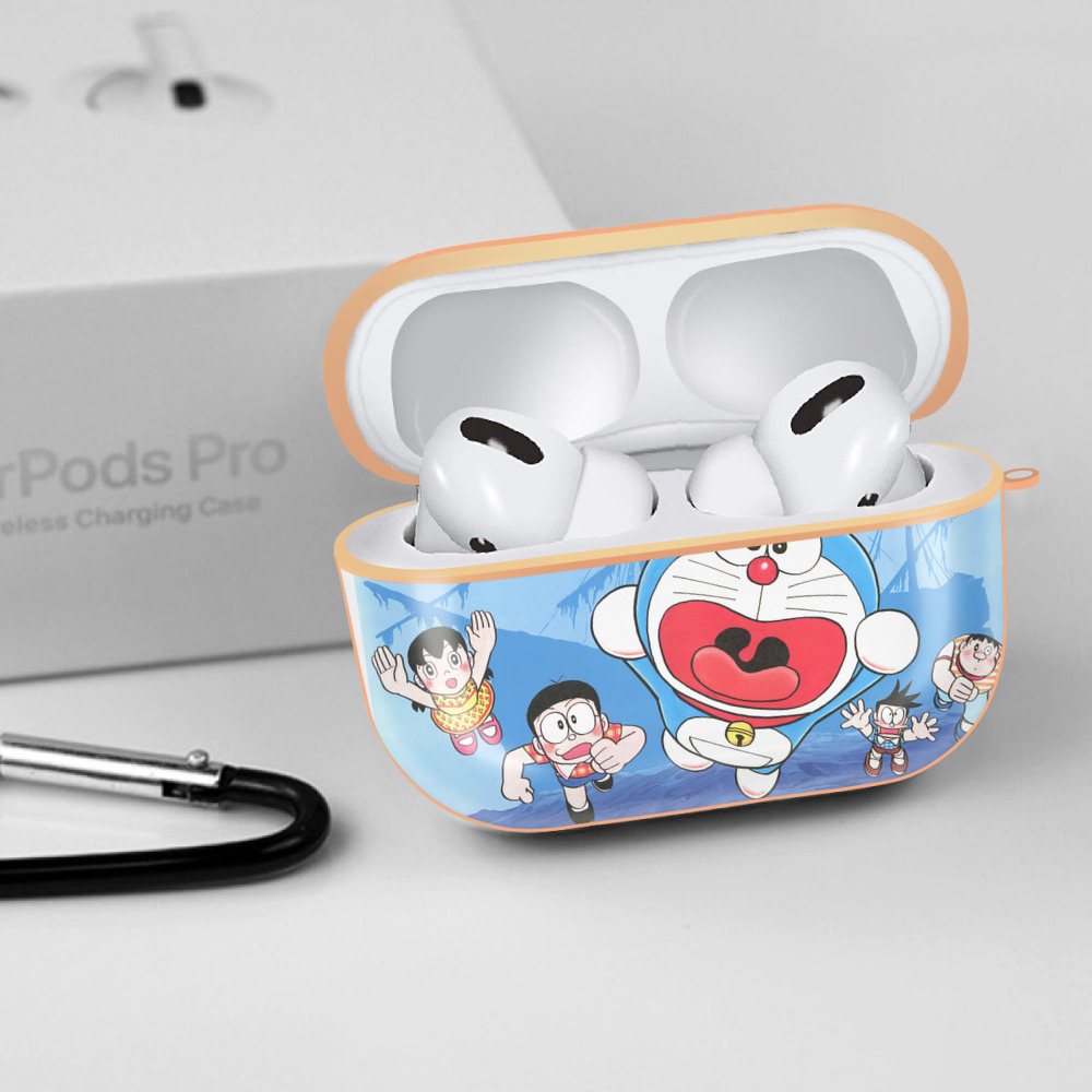 ドラえもん Doraemon 【AirPods Pro用】ハードシェル保護ケース｜耐衝撃・防指紋・カラビナ付き商品仕様