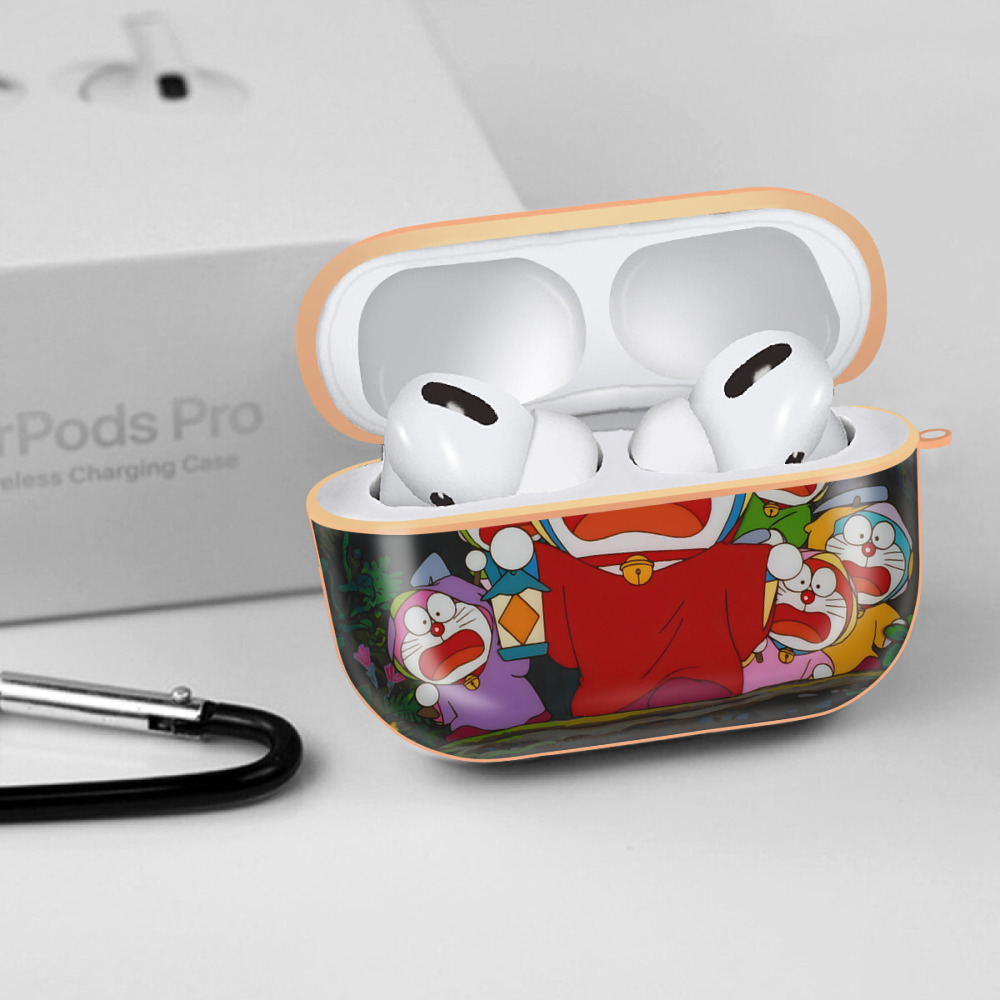 ドラえもん Doraemon 【AirPods Pro用】ハードシェル保護ケース｜耐衝撃・防指紋・カラビナ付き商品仕様
