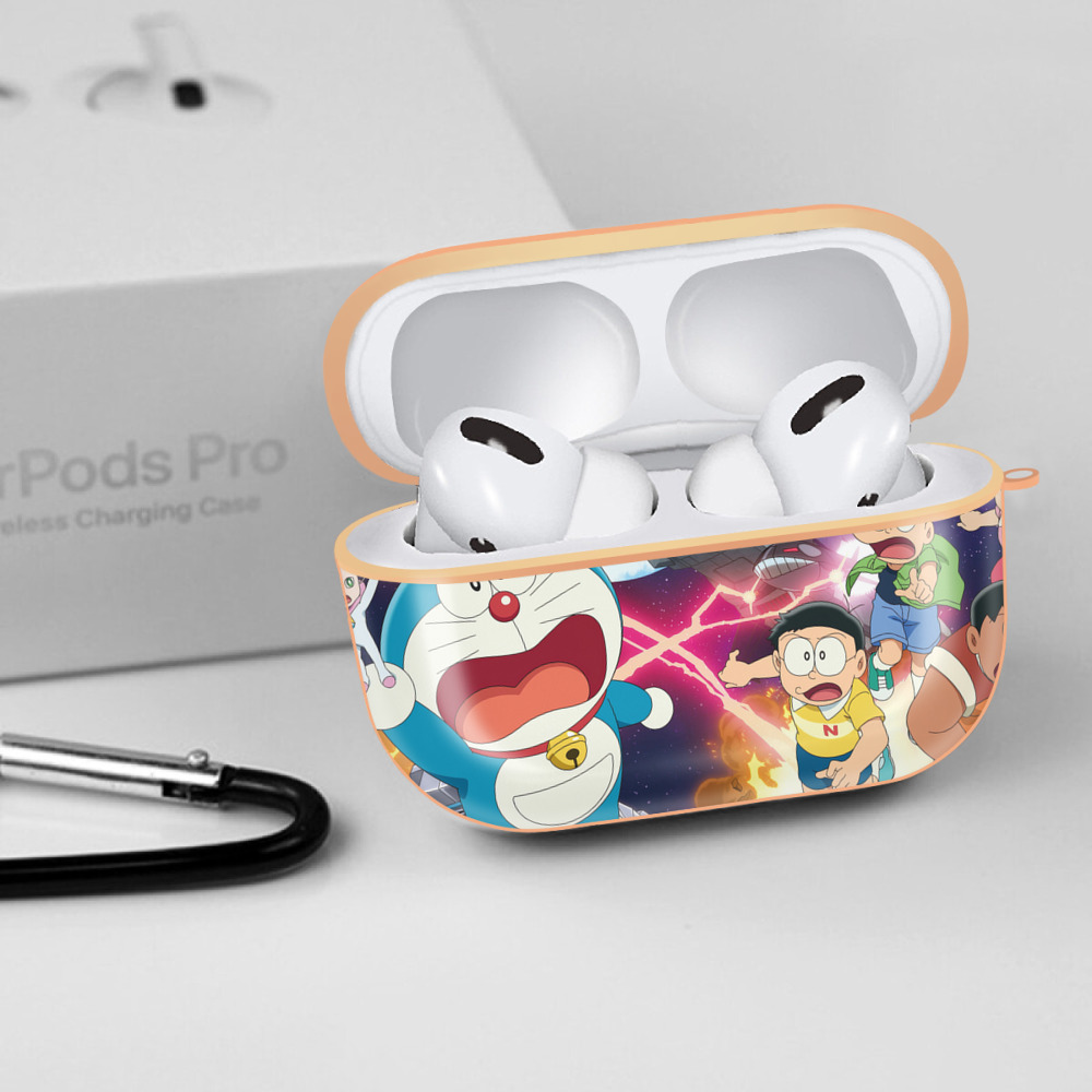 ドラえもん Doraemon 【AirPods Pro用】ハードシェル保護ケース｜耐衝撃・防指紋・カラビナ付き商品仕様