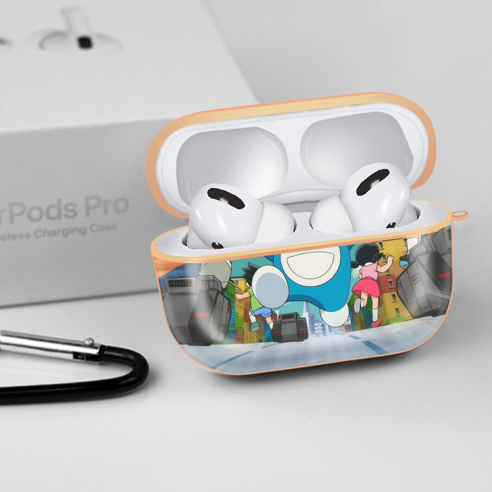 ドラえもん Doraemon 【AirPods Pro用】ハードシェル保護ケース｜耐衝撃・防指紋・カラビナ付き商品仕様