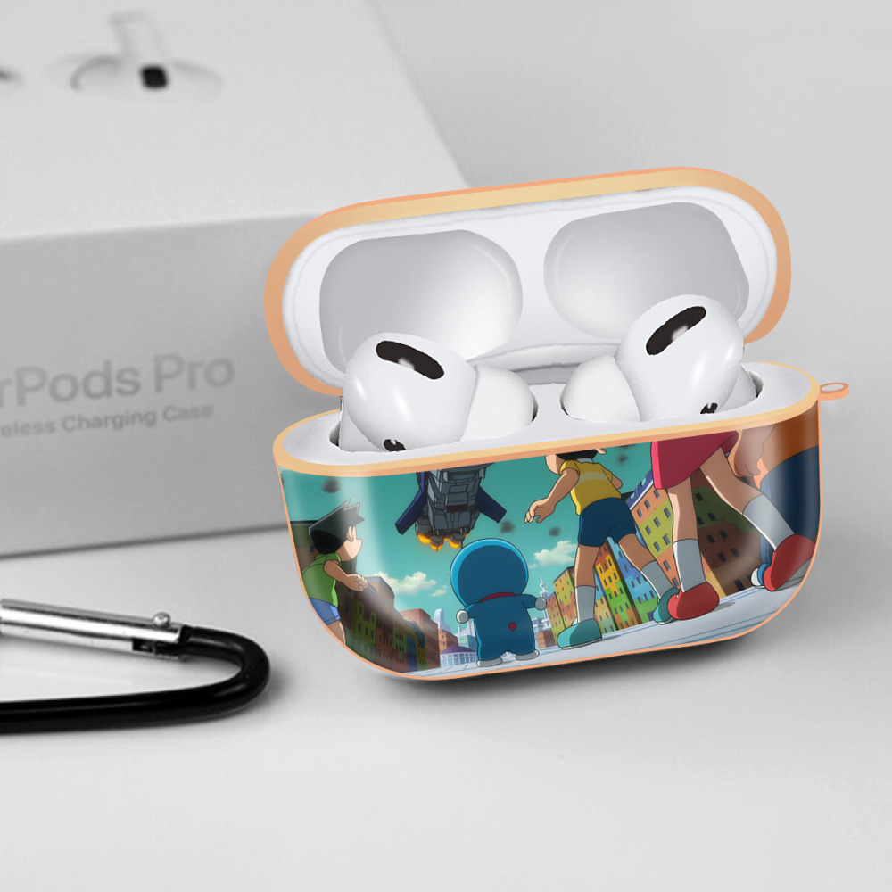 ドラえもん Doraemon 【AirPods Pro用】ハードシェル保護ケース｜耐衝撃・防指紋・カラビナ付き商品仕様