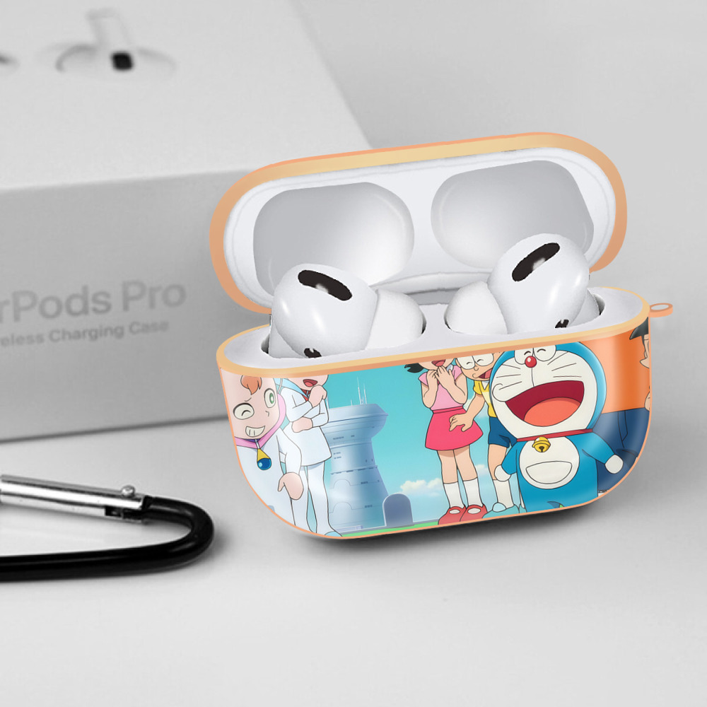 ドラえもん Doraemon 【AirPods Pro用】ハードシェル保護ケース｜耐衝撃・防指紋・カラビナ付き商品仕様