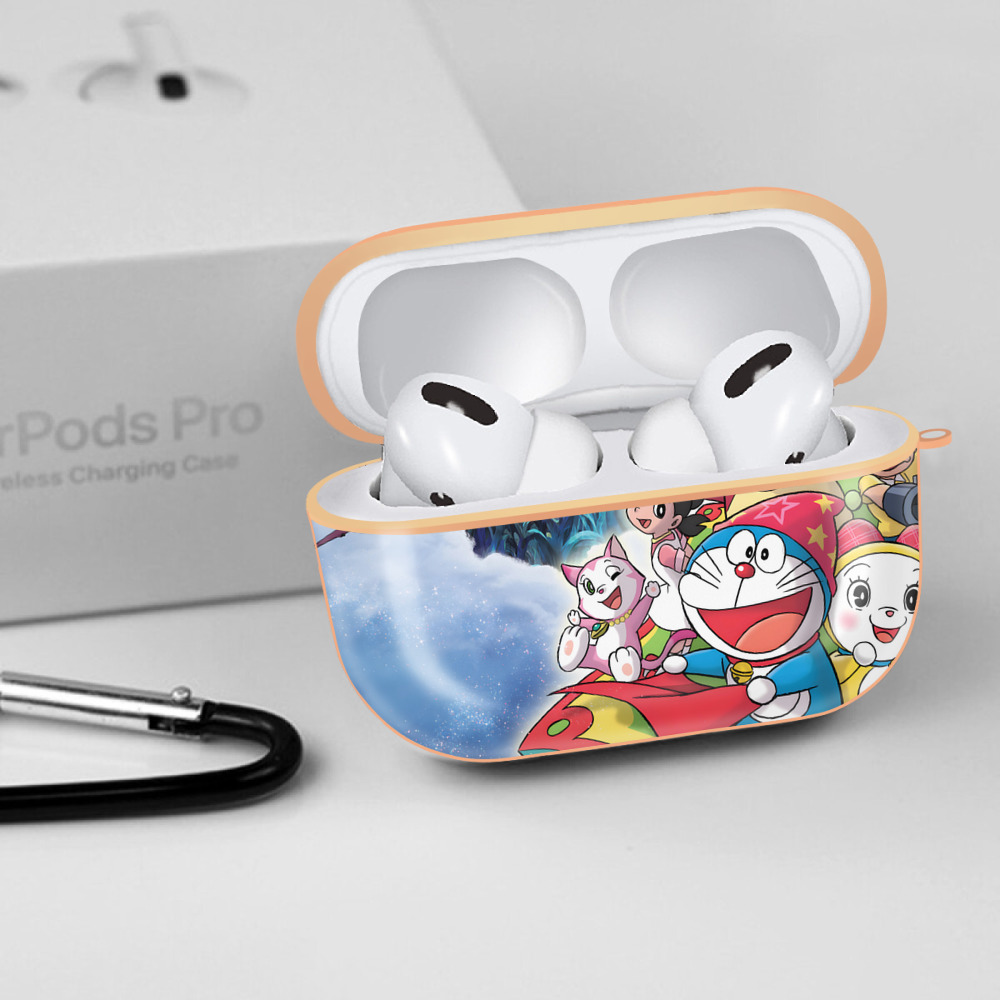 ドラえもん Doraemon 【AirPods Pro用】ハードシェル保護ケース｜耐衝撃・防指紋・カラビナ付き商品仕様