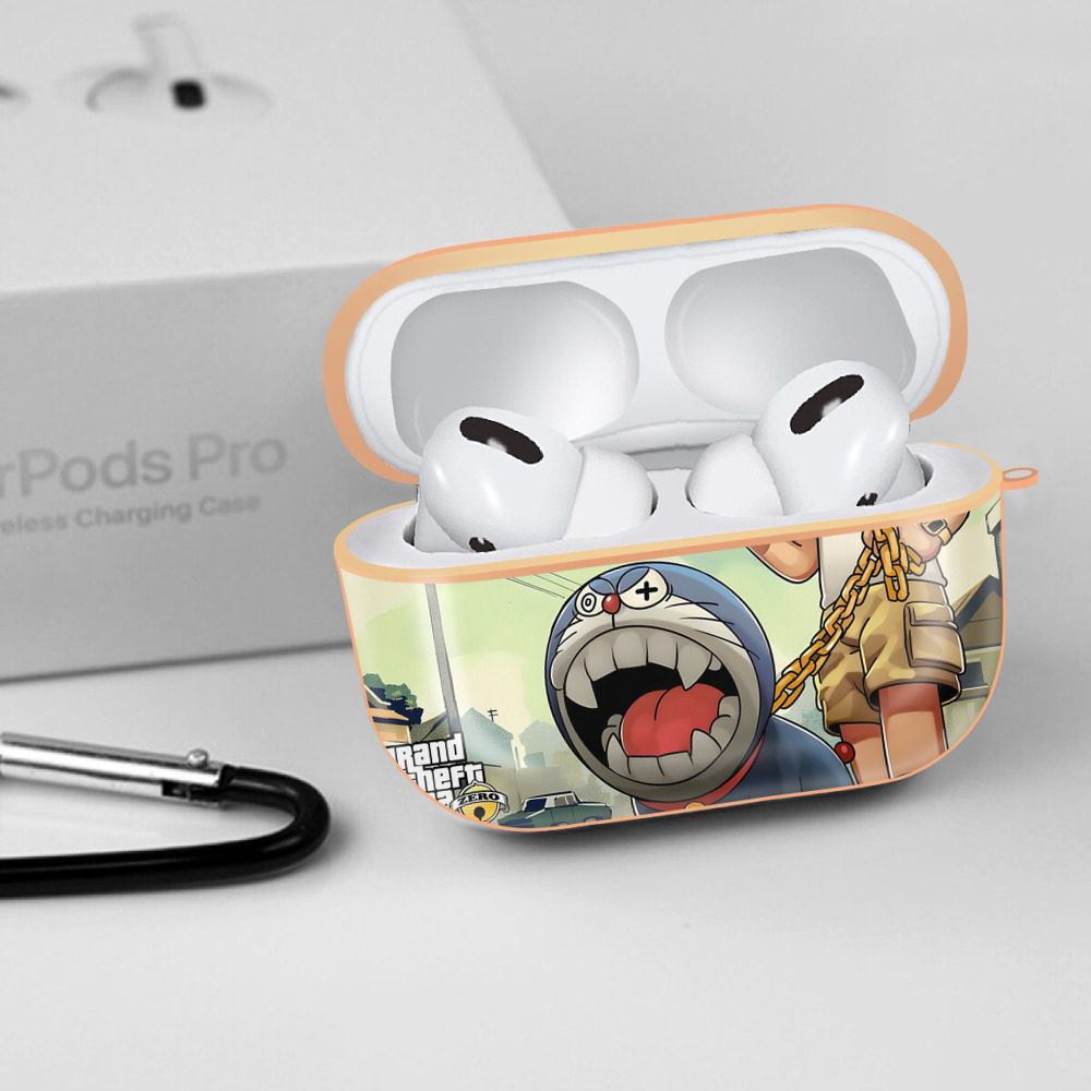 ドラえもん Doraemon 【AirPods Pro用】ハードシェル保護ケース｜耐衝撃・防指紋・カラビナ付き商品仕様