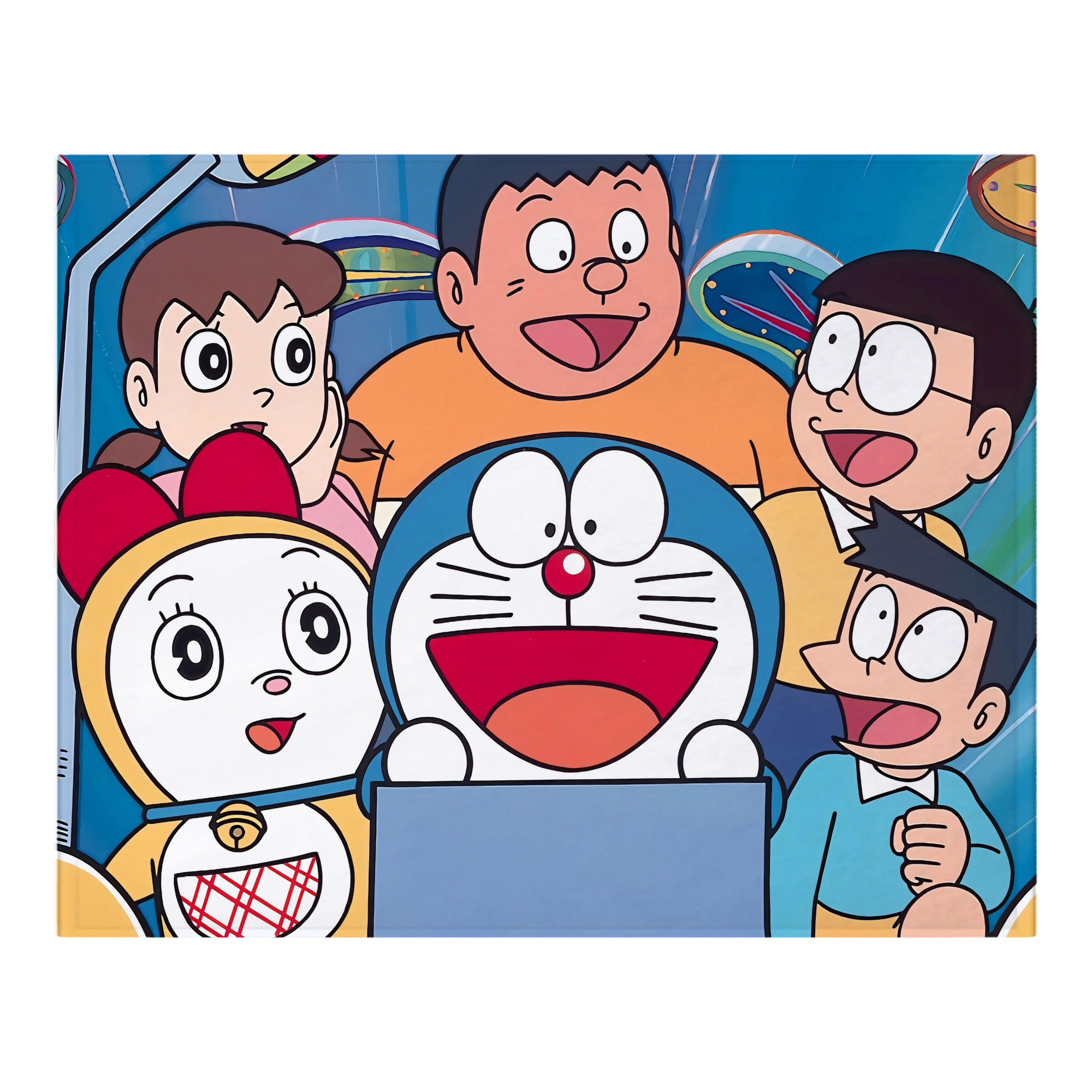 （画像用） ドラえもん Doraemon フランネルブランケット・多サイズ対応（横型）