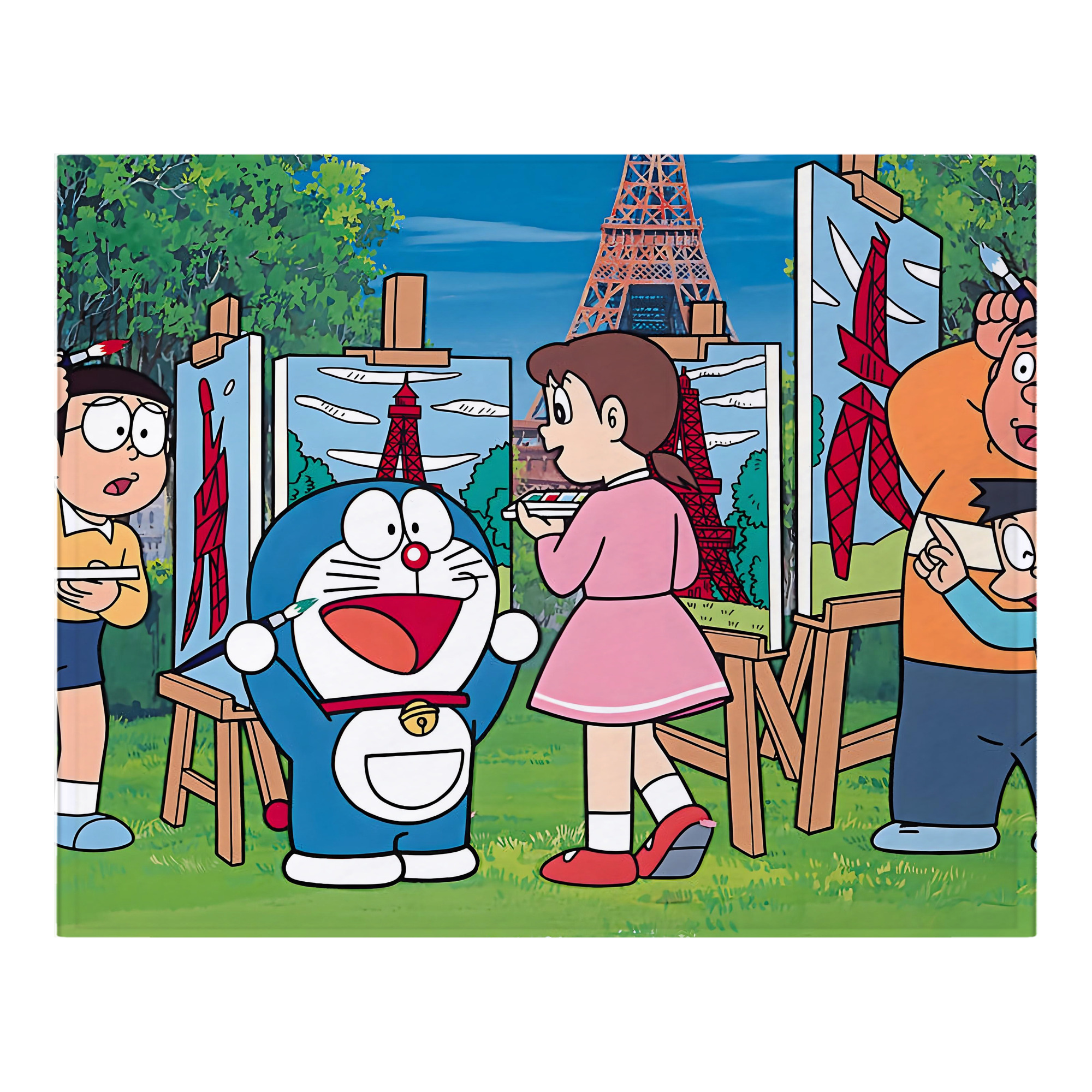 （画像用） ドラえもん Doraemon フランネルブランケット・多サイズ対応（横型）
