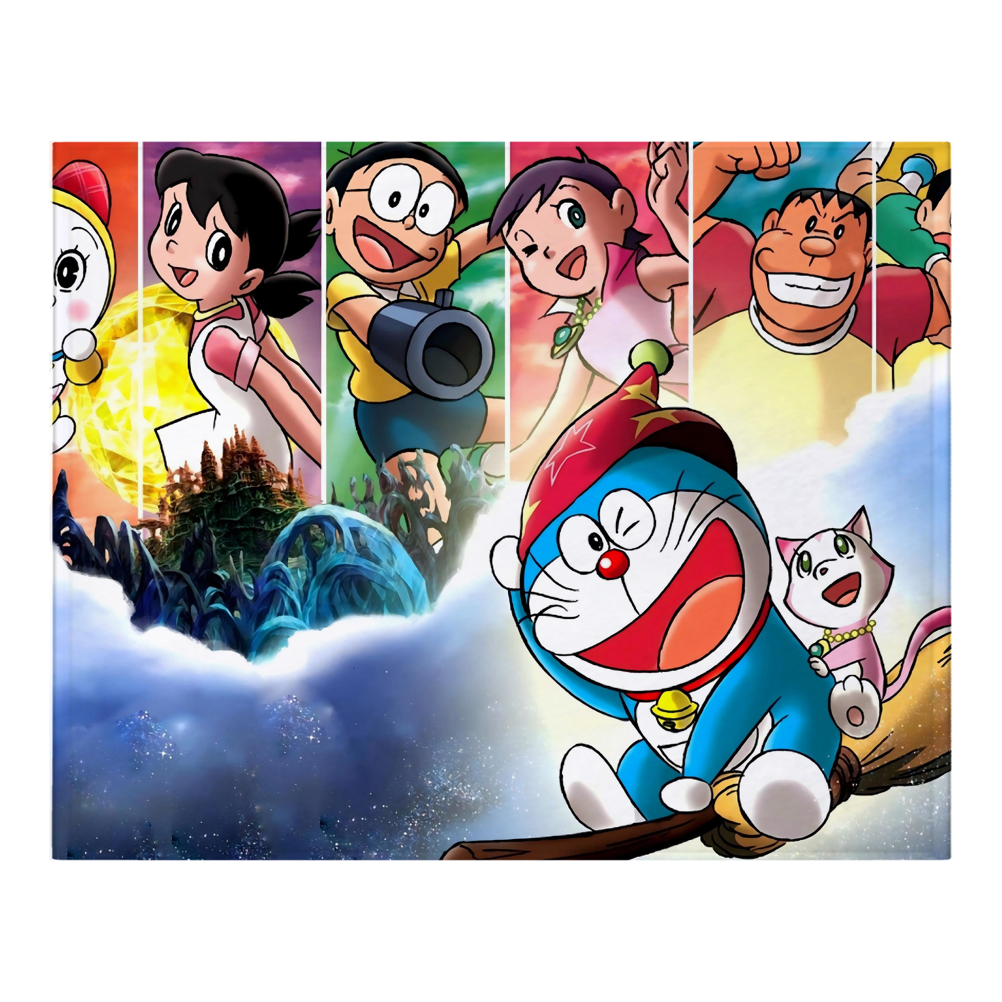 （画像用） ドラえもん Doraemon フランネルブランケット・多サイズ対応（横型）