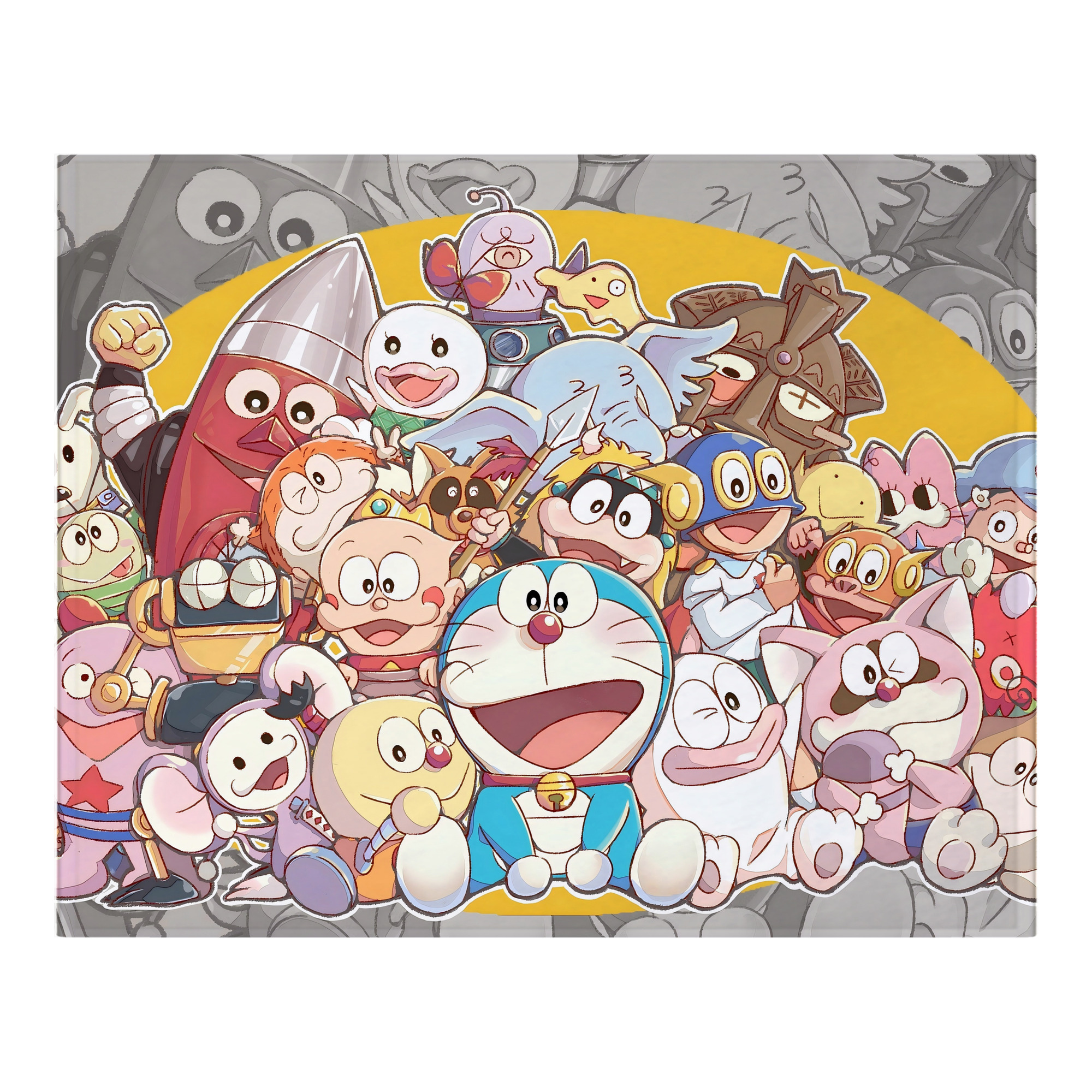 （画像用） ドラえもん Doraemon フランネルブランケット・多サイズ対応（横型）