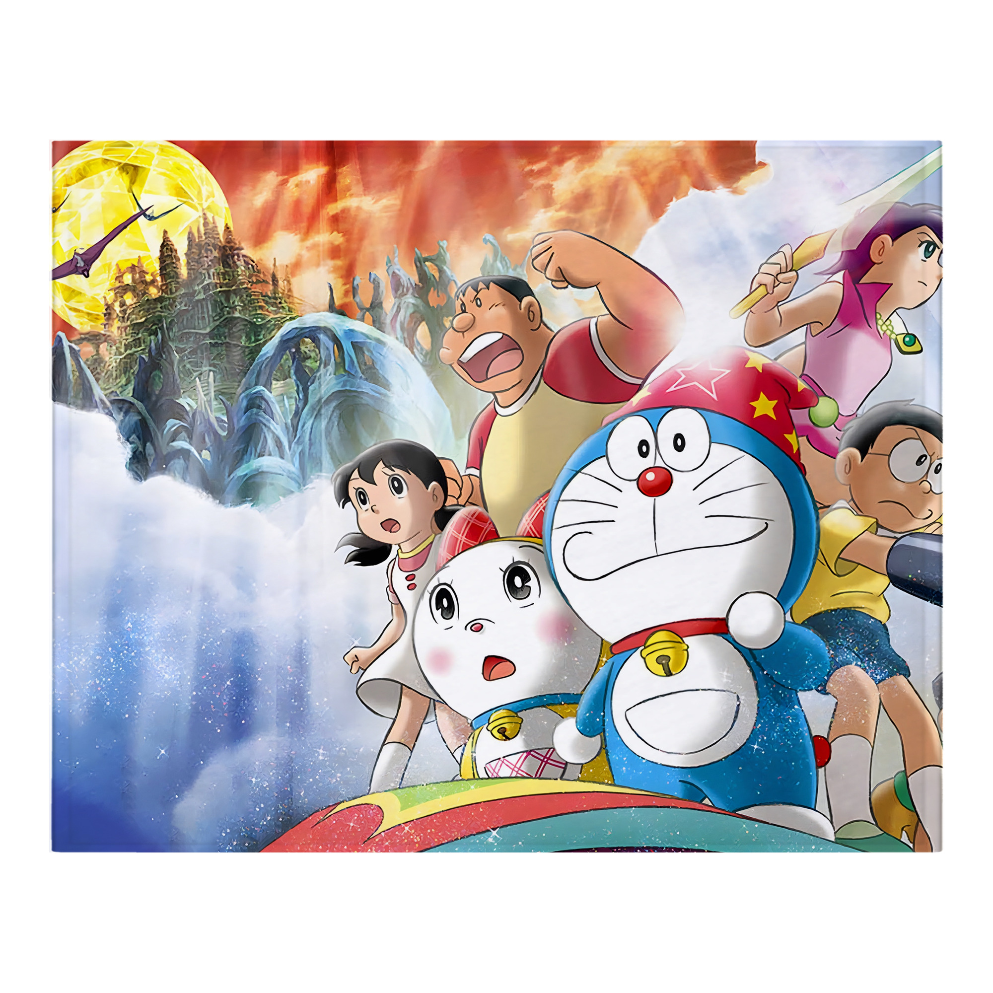 （画像用） ドラえもん Doraemon フランネルブランケット・多サイズ対応（横型）