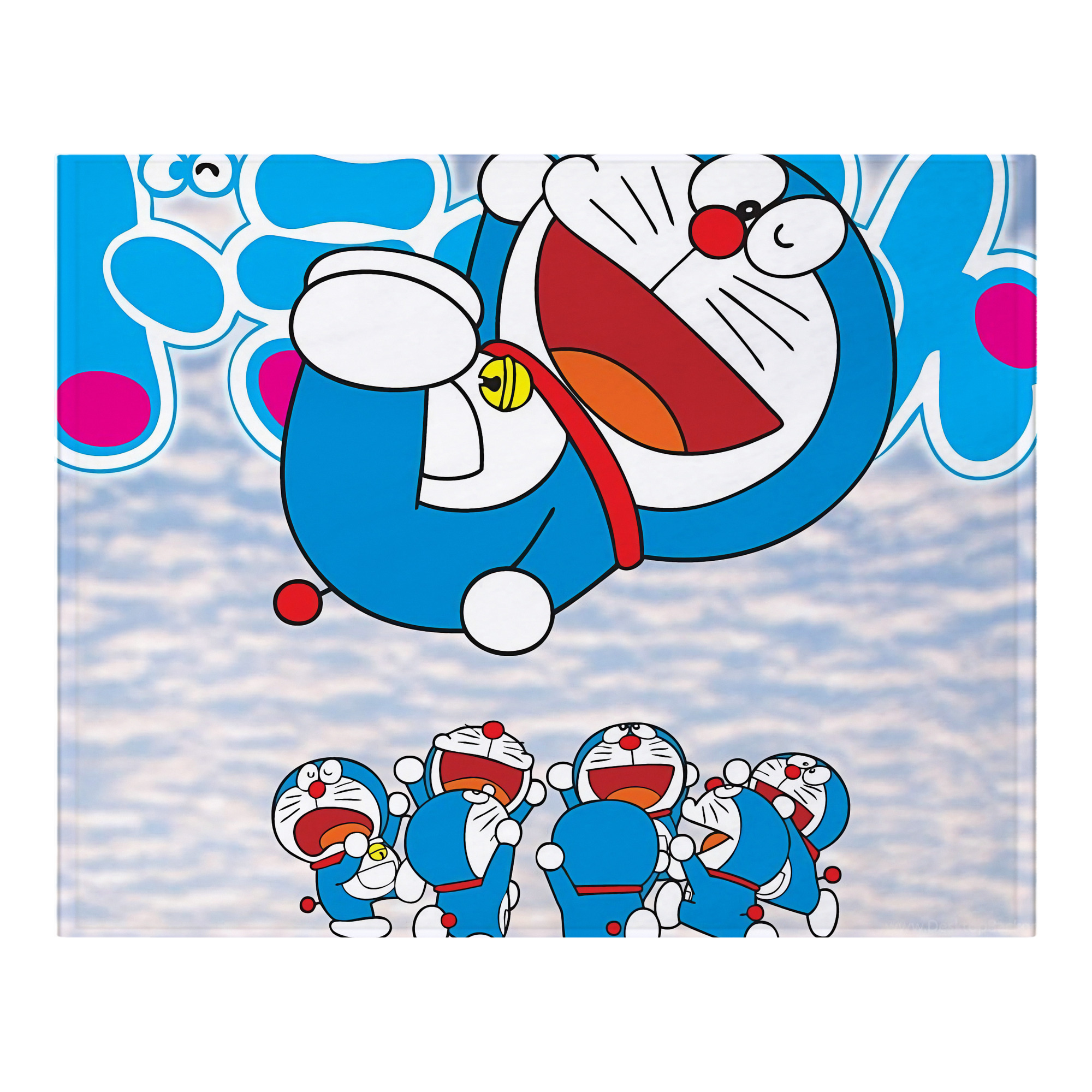 （画像用） ドラえもん Doraemon フランネルブランケット・多サイズ対応（横型）