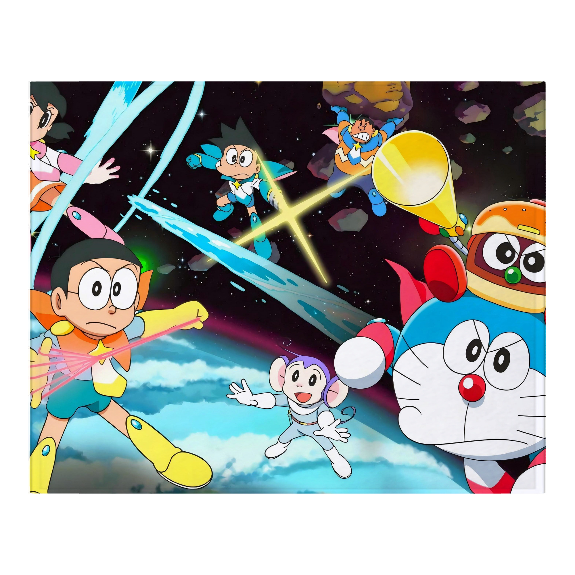 （画像用） ドラえもん Doraemon フランネルブランケット・多サイズ対応（横型）