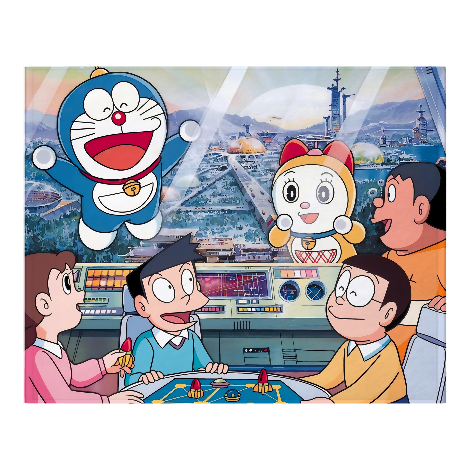 （画像用） ドラえもん Doraemon フランネルブランケット・多サイズ対応（横型）
