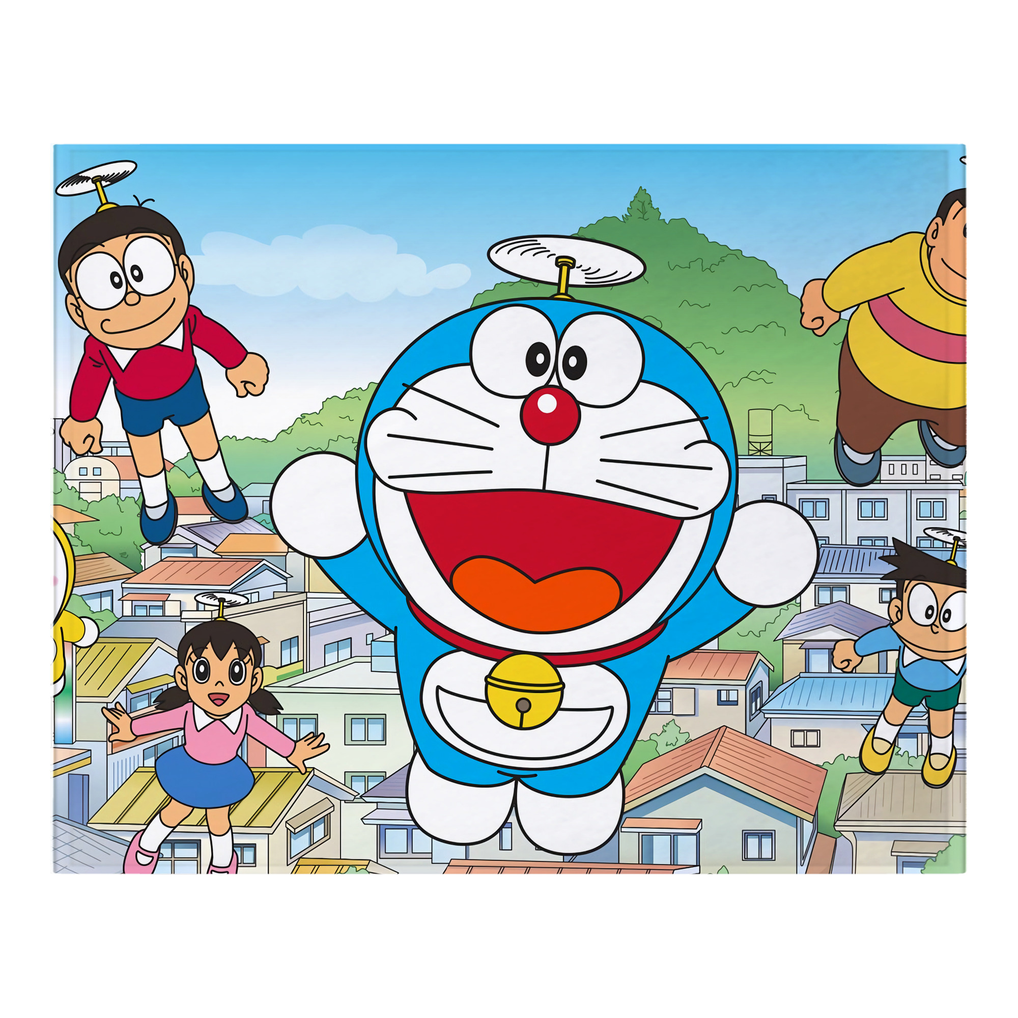 （画像用） ドラえもん Doraemon フランネルブランケット・多サイズ対応（横型）