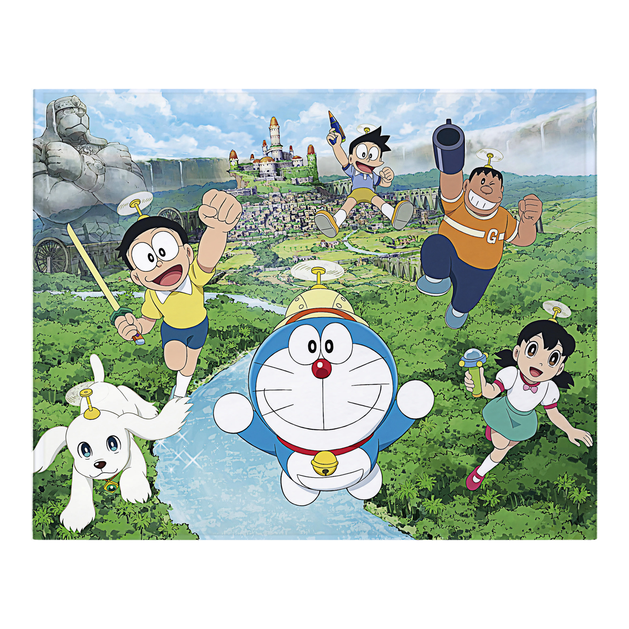 （画像用） ドラえもん Doraemon フランネルブランケット・多サイズ対応（横型）