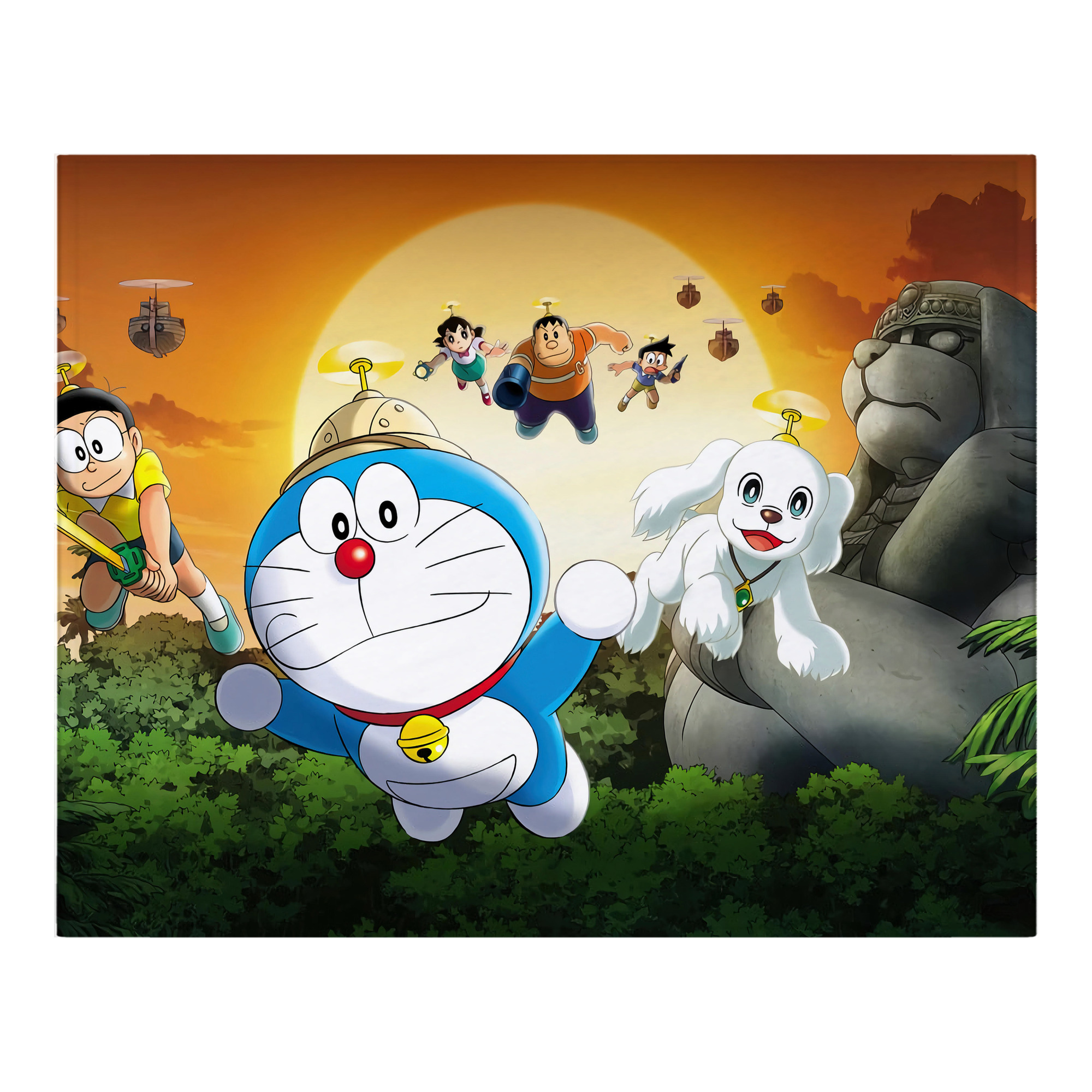 （画像用） ドラえもん Doraemon フランネルブランケット・多サイズ対応（横型）