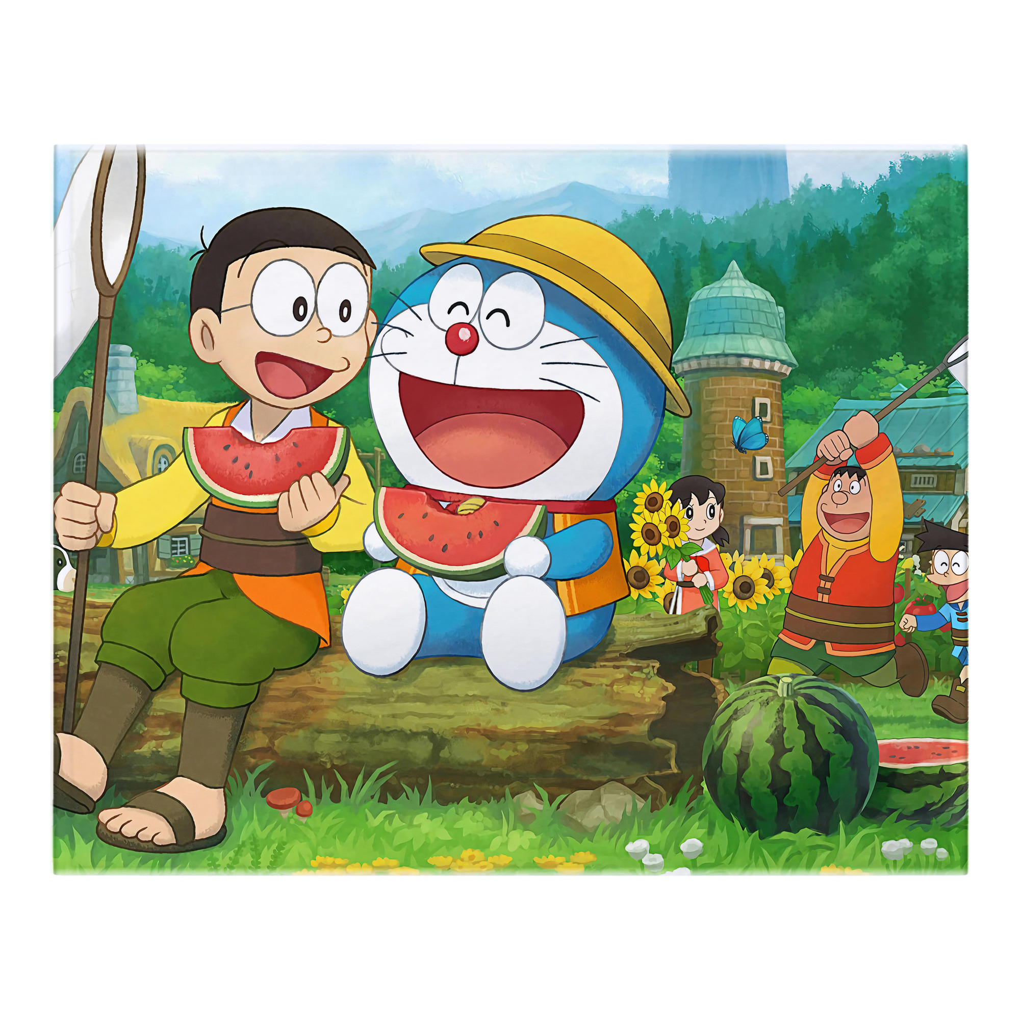 （画像用） ドラえもん Doraemon フランネルブランケット・多サイズ対応（横型）