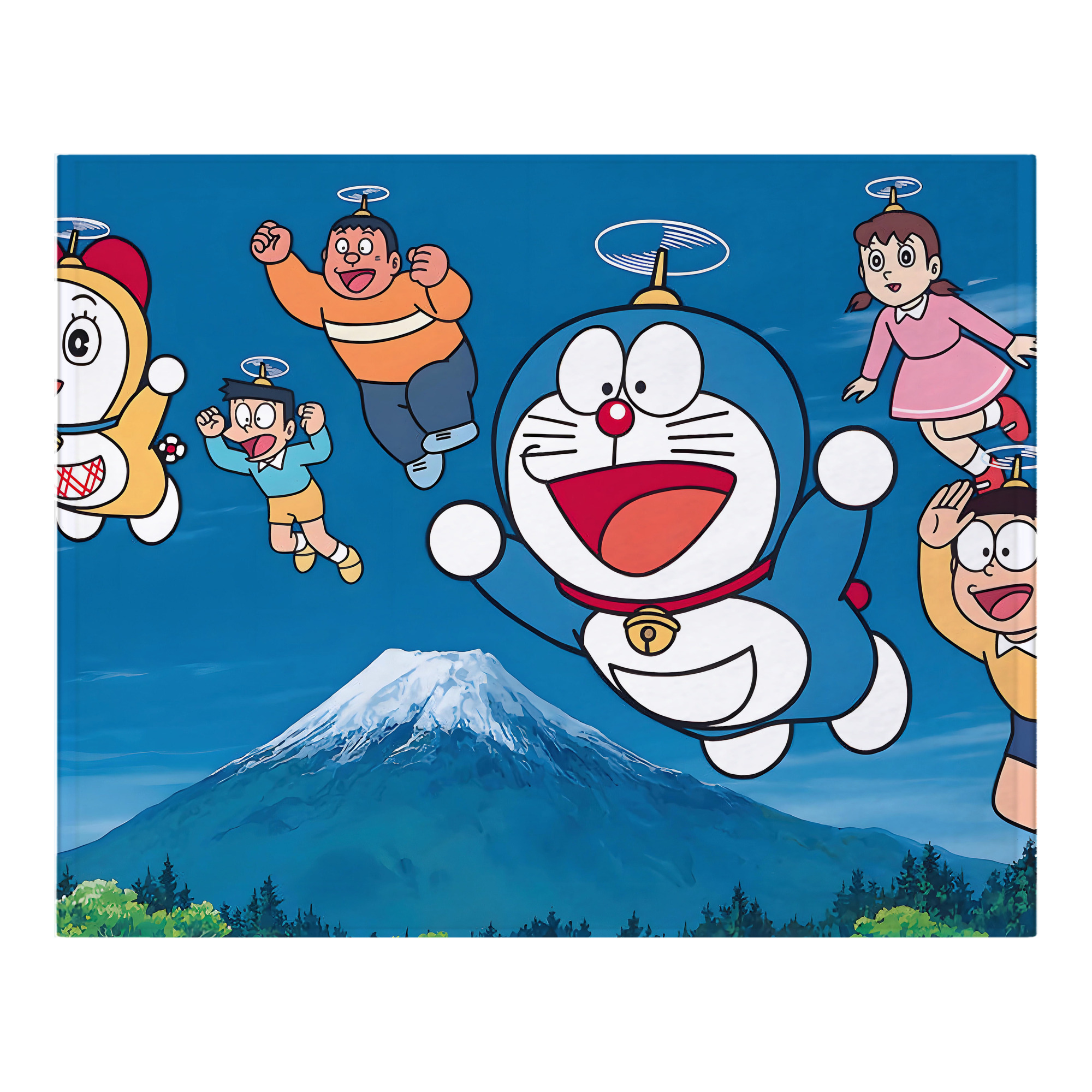 （画像用） ドラえもん Doraemon フランネルブランケット・多サイズ対応（横型）