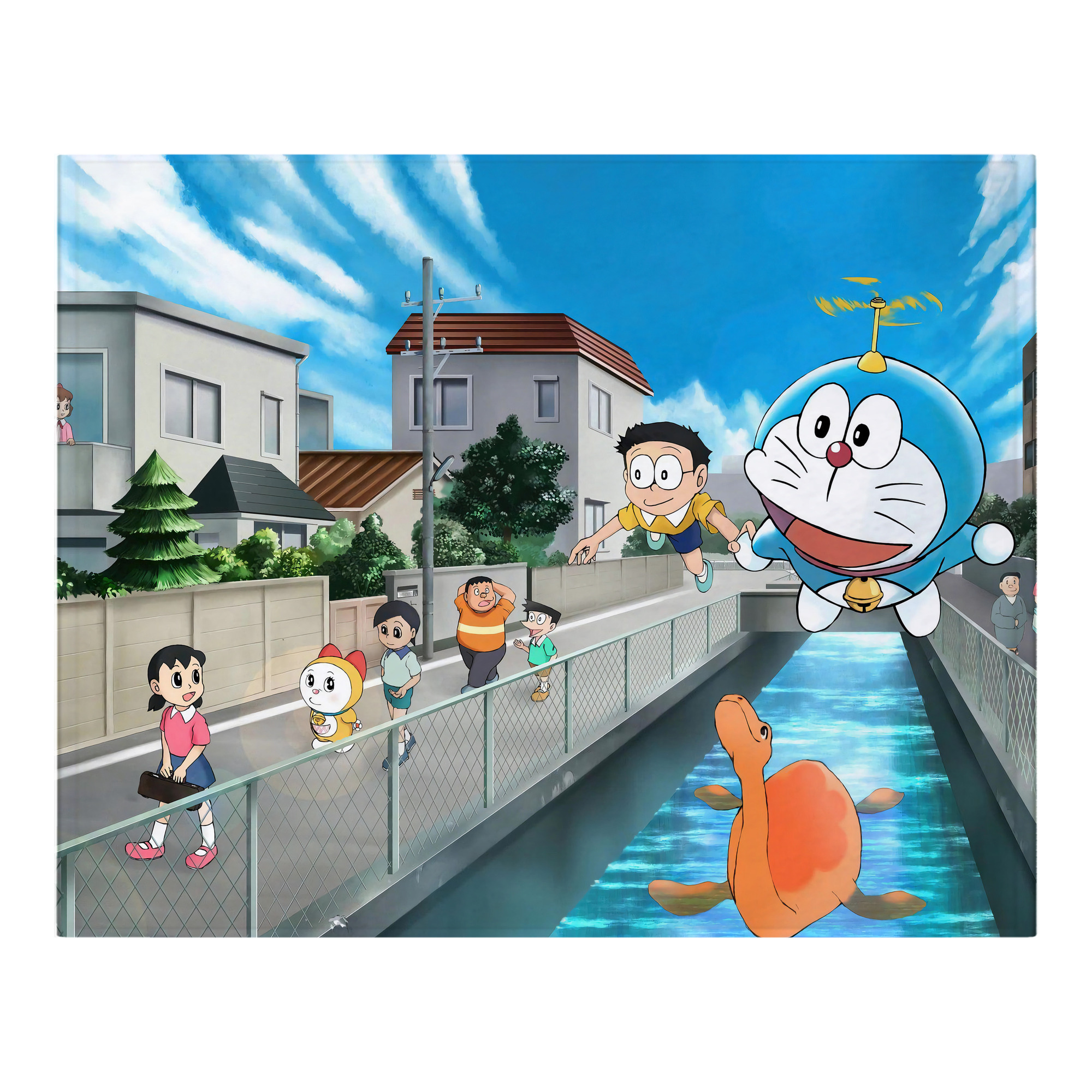 （画像用） ドラえもん Doraemon フランネルブランケット・多サイズ対応（横型）
