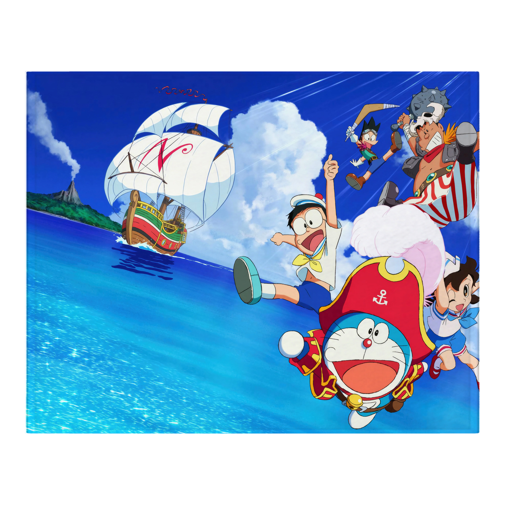 （画像用） ドラえもん Doraemon フランネルブランケット・多サイズ対応（横型）