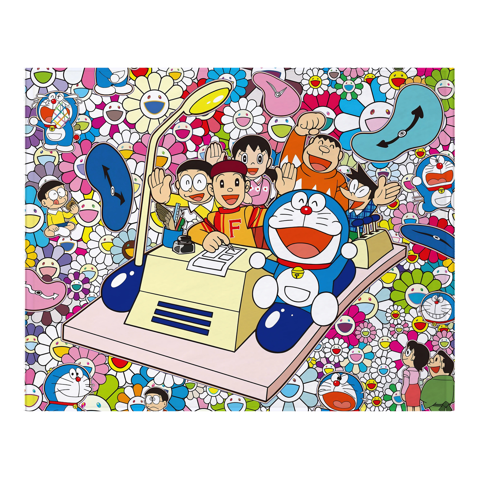 （画像用） ドラえもん Doraemon フランネルブランケット・多サイズ対応（横型）