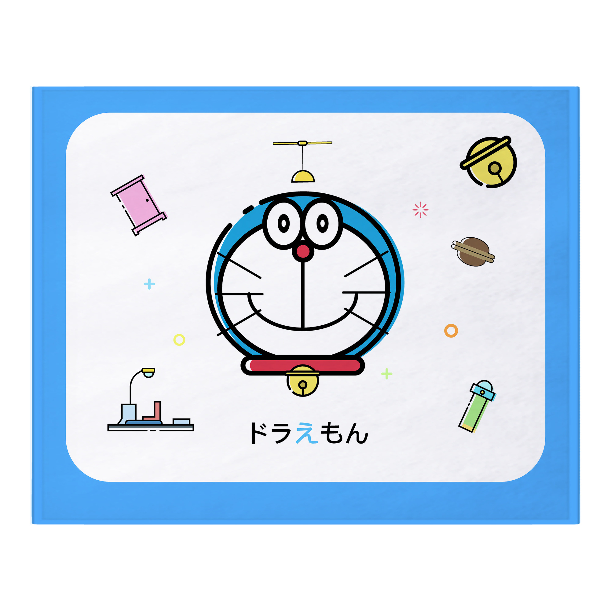 （画像用） ドラえもん Doraemon フランネルブランケット・多サイズ対応（横型）