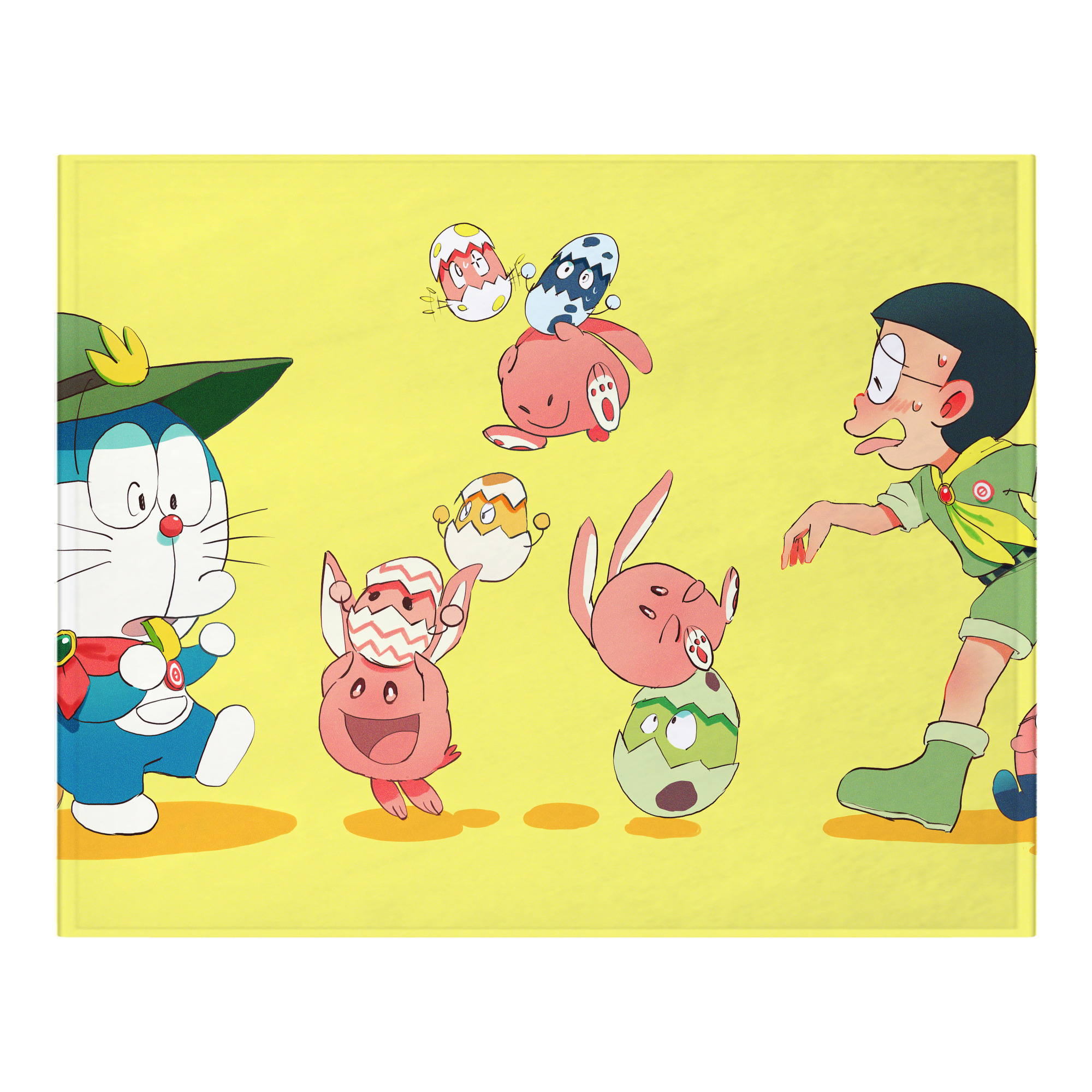 （画像用） ドラえもん Doraemon フランネルブランケット・多サイズ対応（横型）